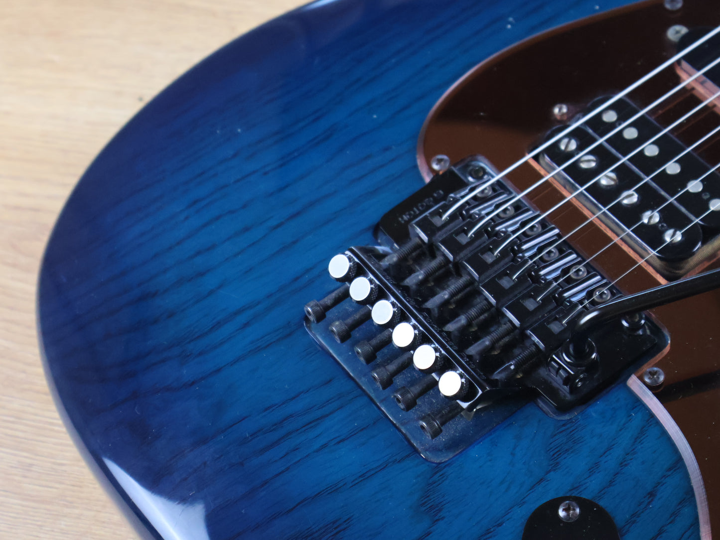 1990's Levinson Blade Custom Order Stratocaster w/Floyd Rose (Transparent Blue)