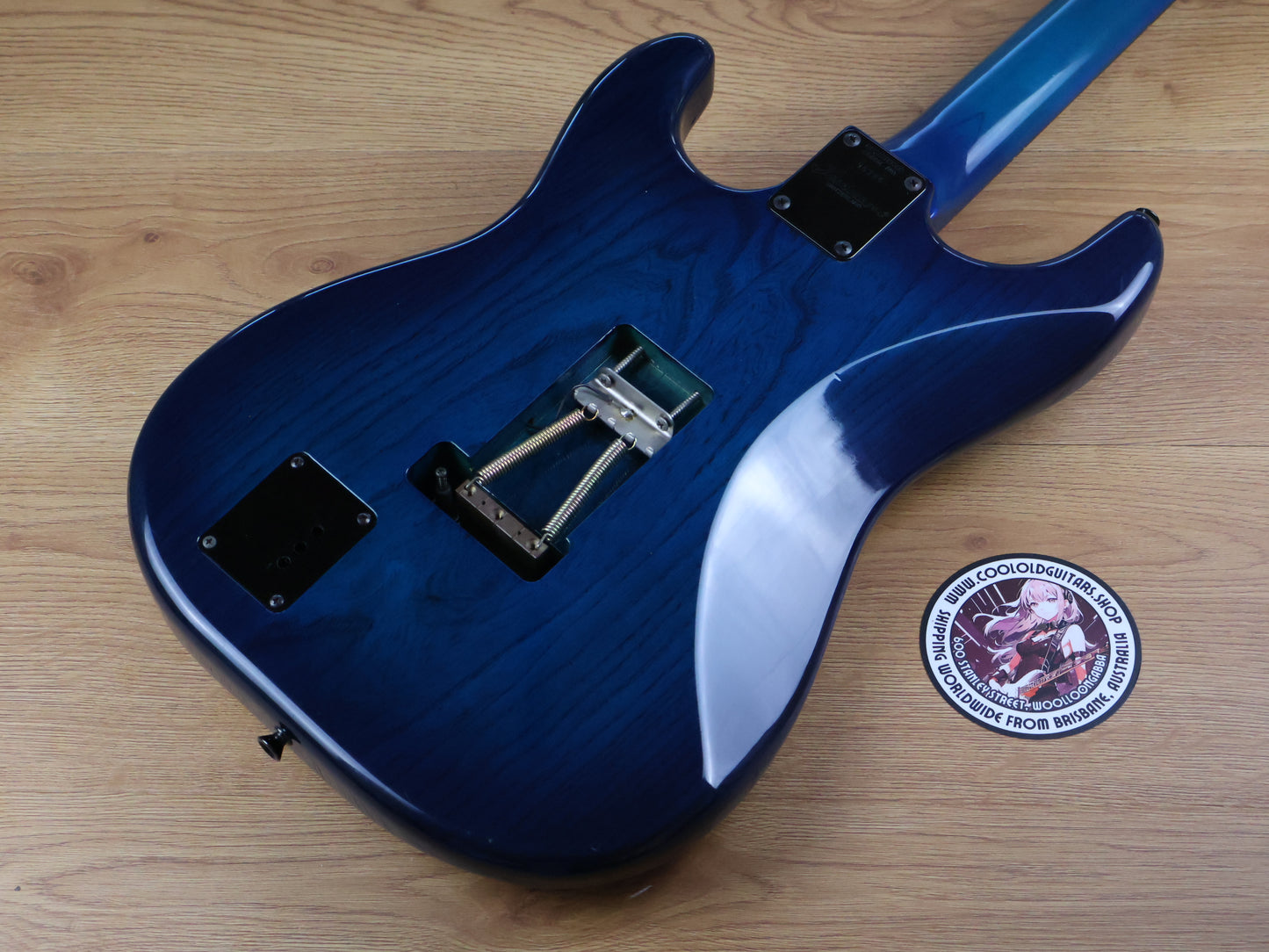 1990's Levinson Blade Custom Order Stratocaster w/Floyd Rose (Transparent Blue)