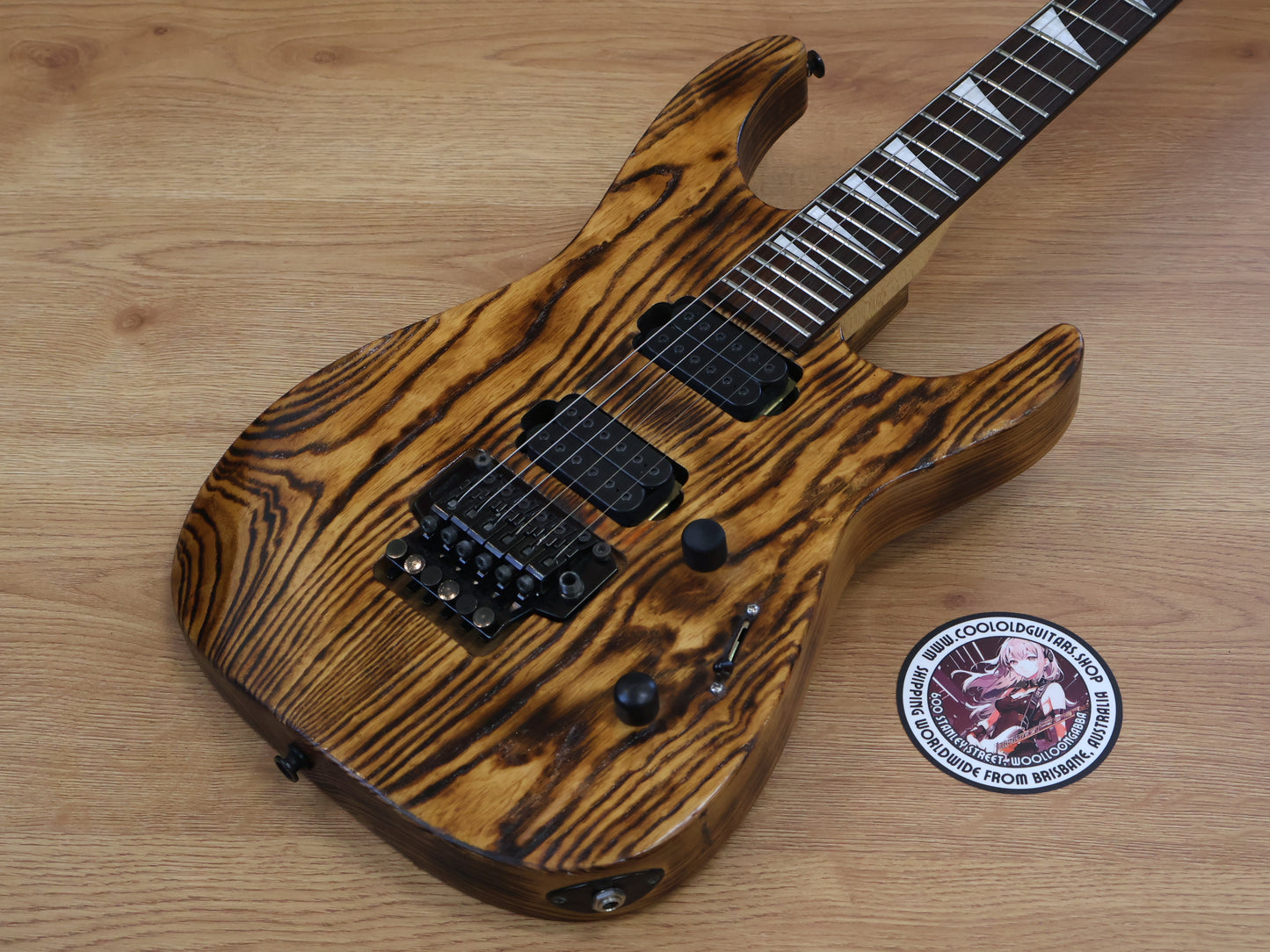 1999 Grover Jackson Japan FU.P-70 Fusion Dinky w/Dimarzio's (Flamed Ash)