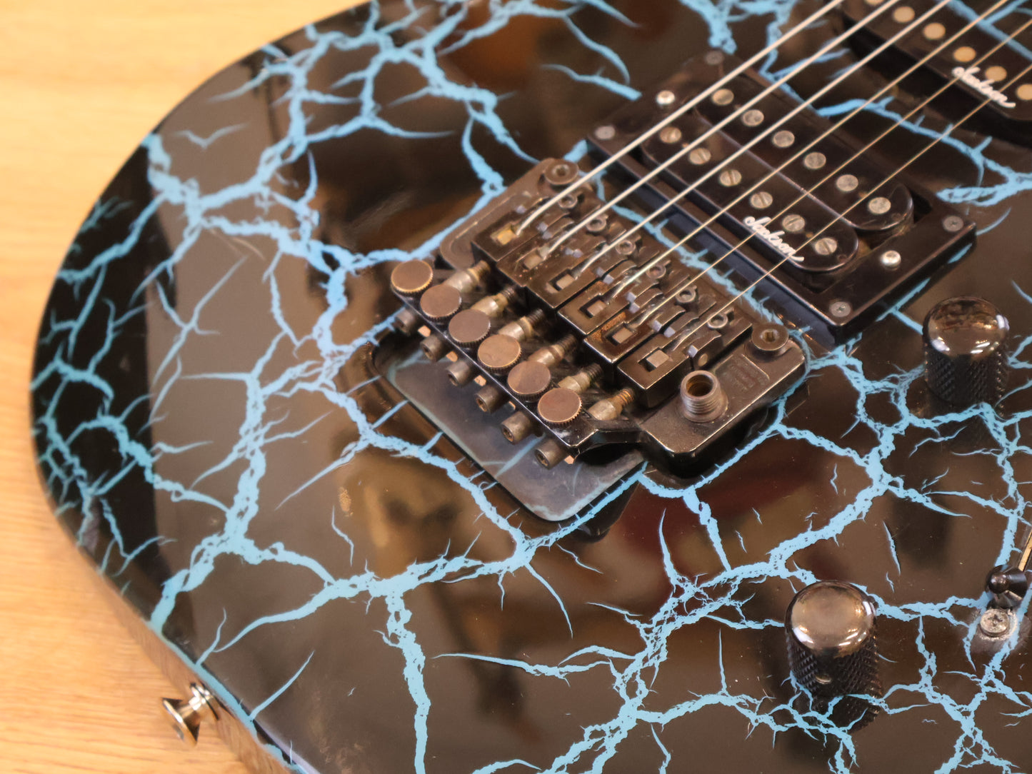 1990 Charvel Jackson Japan DK-090-SSH Dinky (Blue Crackle)