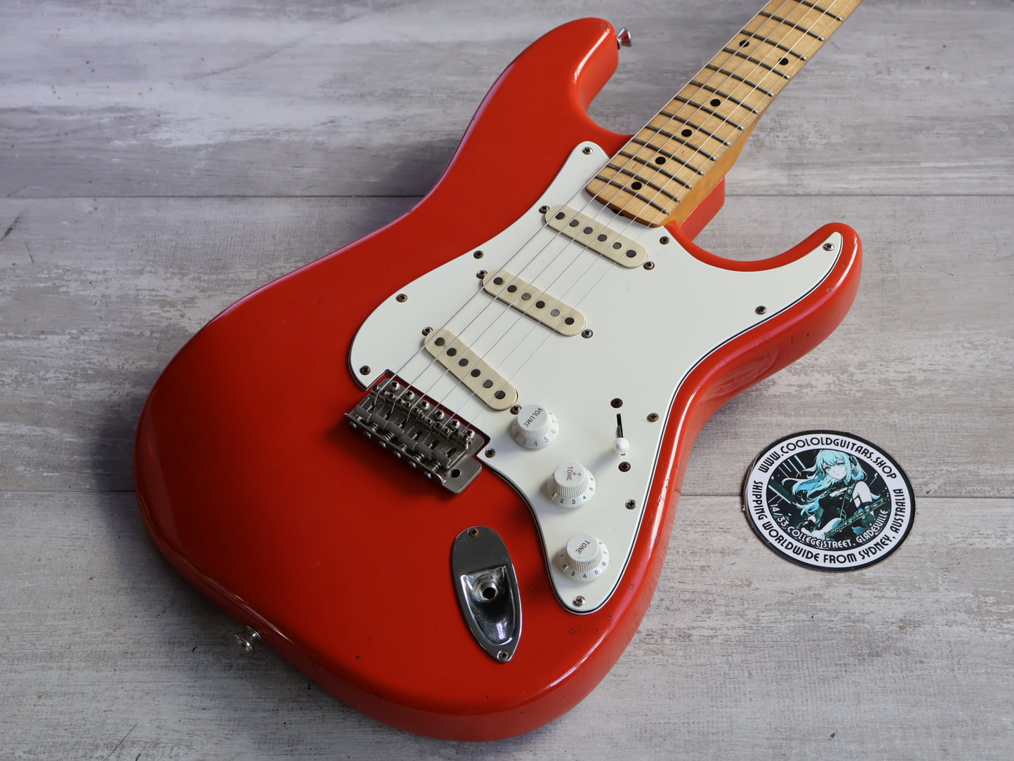 1982 Tokai ST-80 Springy Sound '54 Reissue Stratocaster (Fiesta Red)