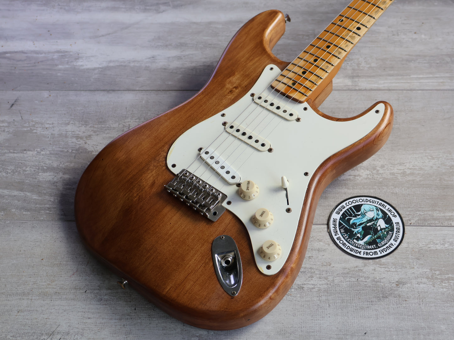 1981 Tokai ST-70 Springy Sound '58 Reissue Stratocaster (Natural Stain)