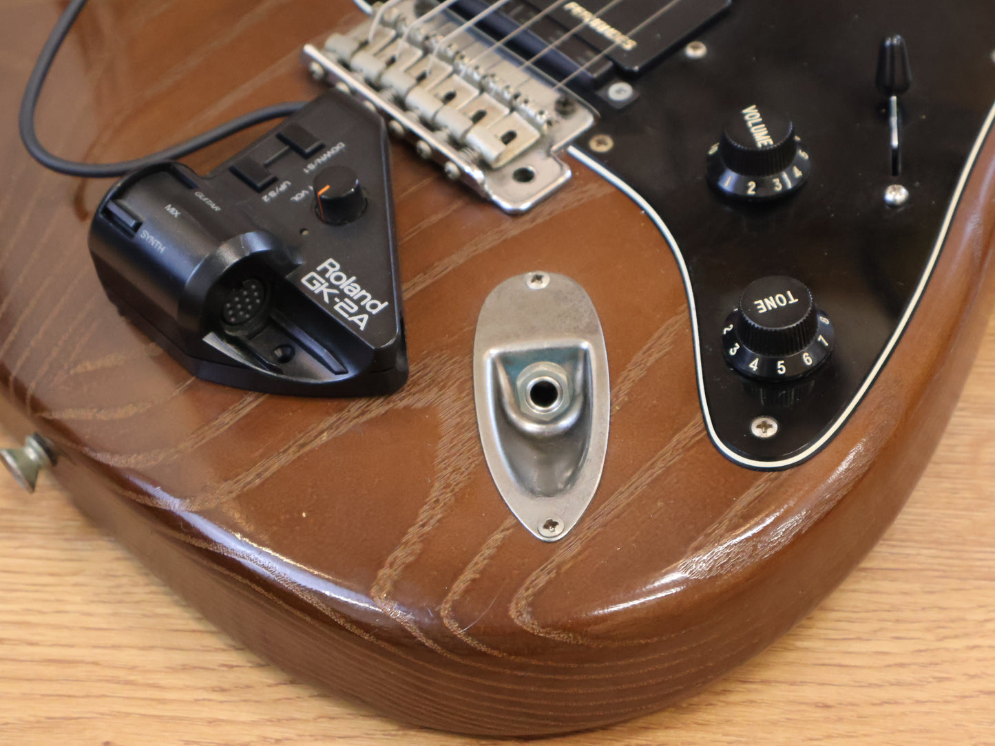 1990's Fernandes ST-45 Superstrat w/Roland GK (Transparent Brown)