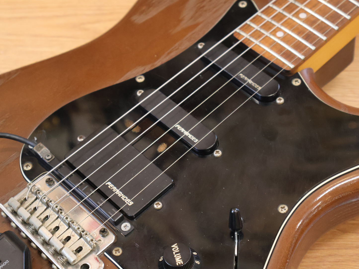 1990's Fernandes ST-45 Superstrat w/Roland GK (Transparent Brown)