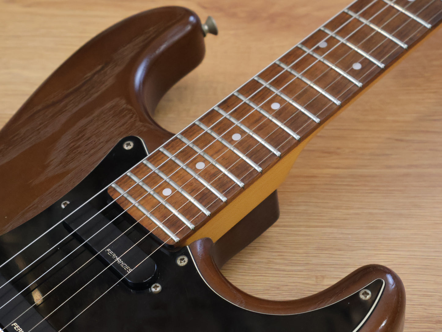 1990's Fernandes ST-45 Superstrat w/Roland GK (Transparent Brown)