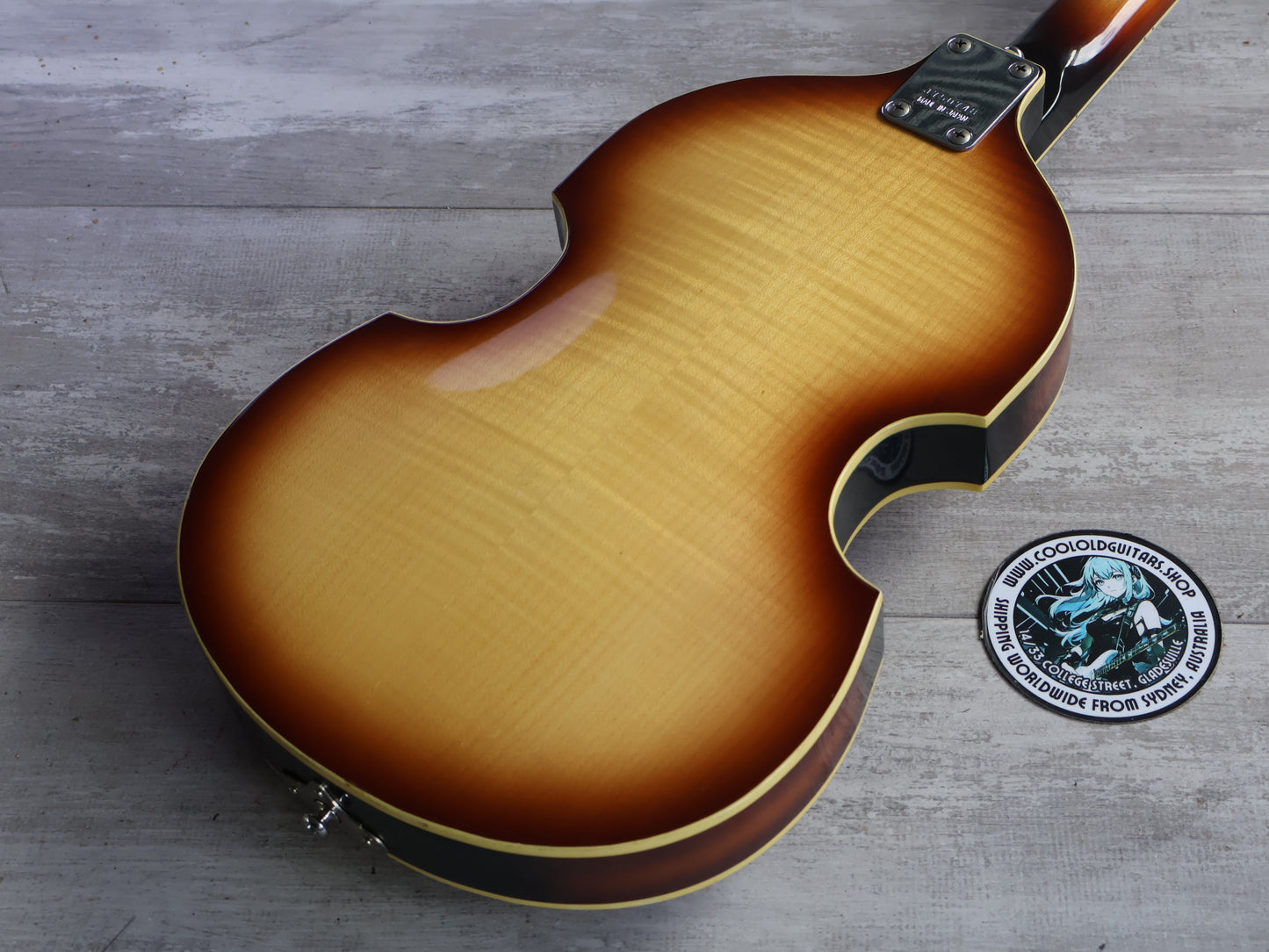 1975 Greco Japan VB-450 Violin Beatle Bass (Brown Sunburst)
