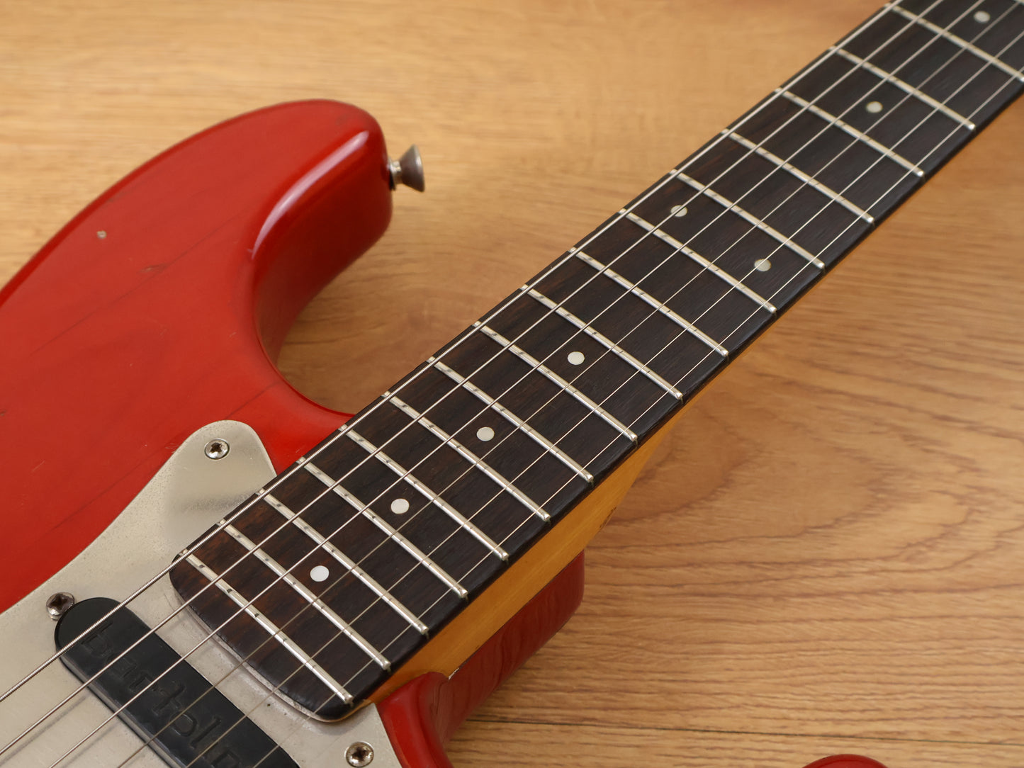 1985 Moon Custom Guitar Japan ST-172 Stratocaster w/Bartolini's (Transparent Red)