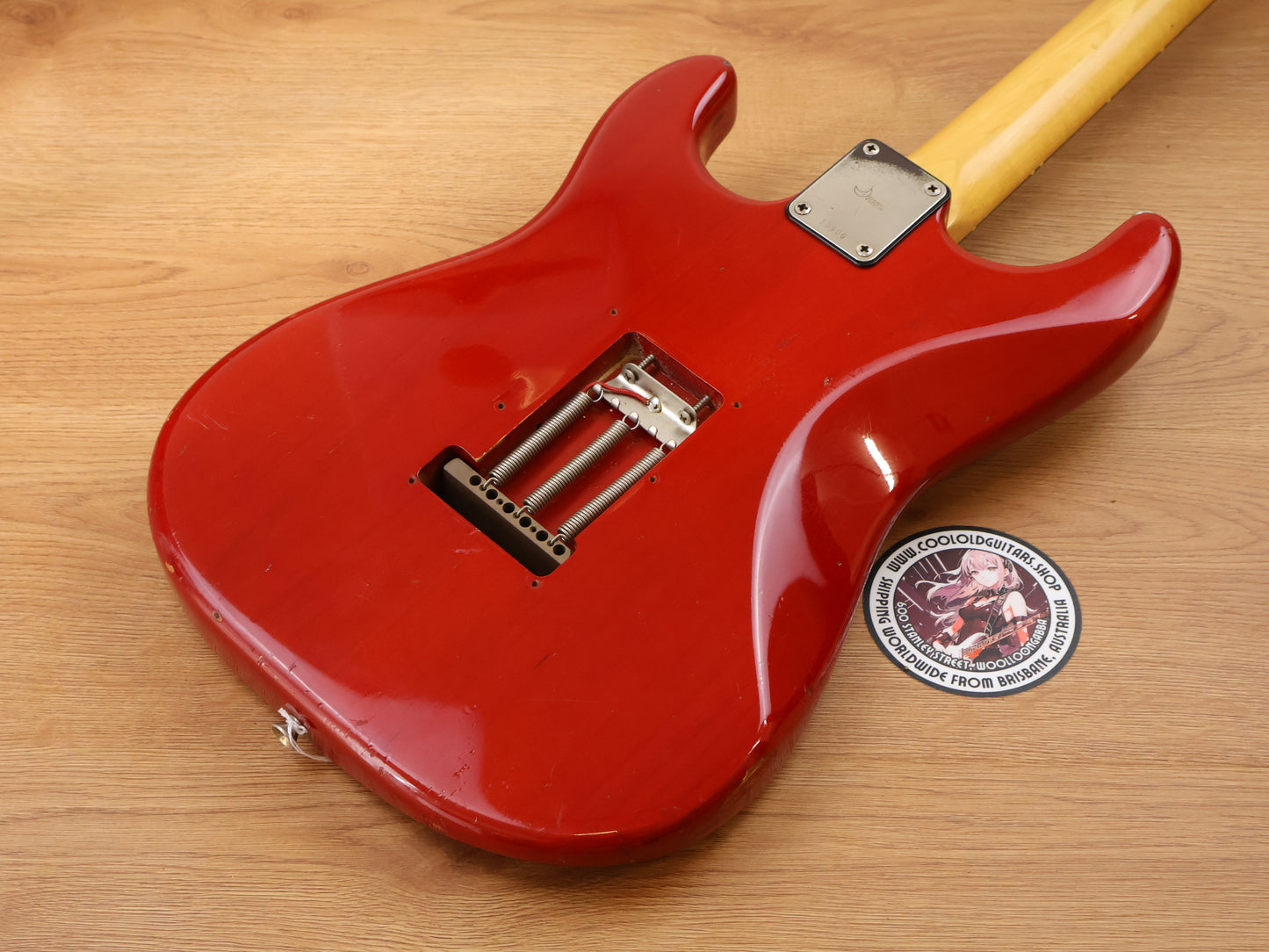 1985 Moon Custom Guitar Japan ST-172 Stratocaster w/Bartolini's (Transparent Red)