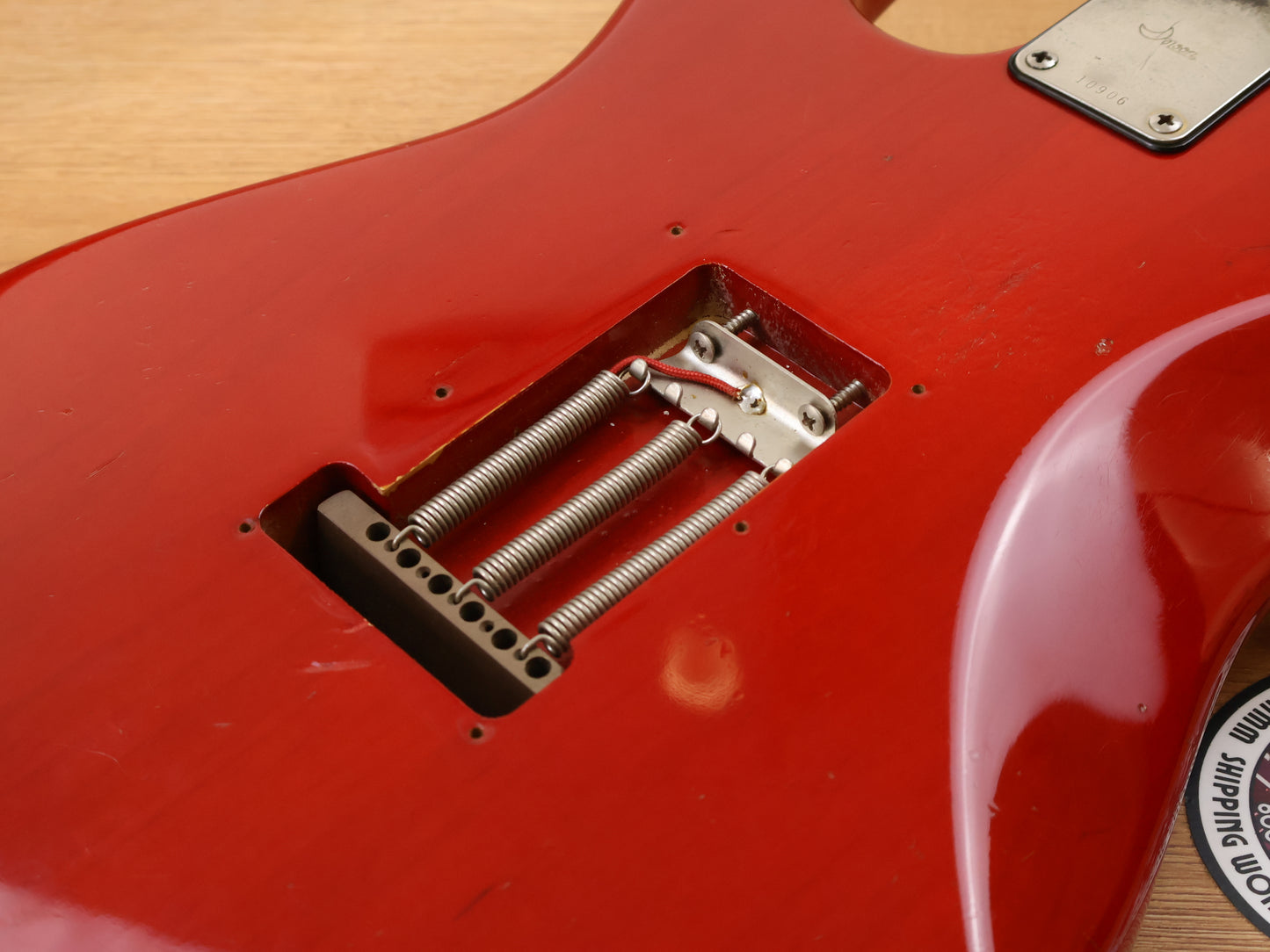1985 Moon Custom Guitar Japan ST-172 Stratocaster w/Bartolini's (Transparent Red)