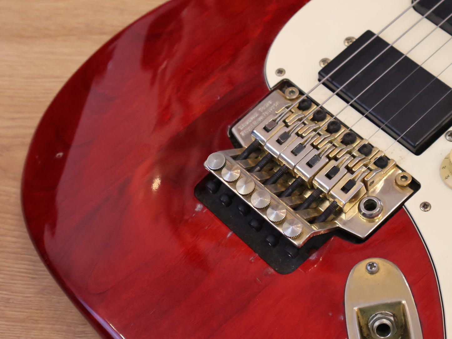 1995 Samick SSM-3 "Valley Arts Custom Pro Shop" Stratocaster (Transparent Red)