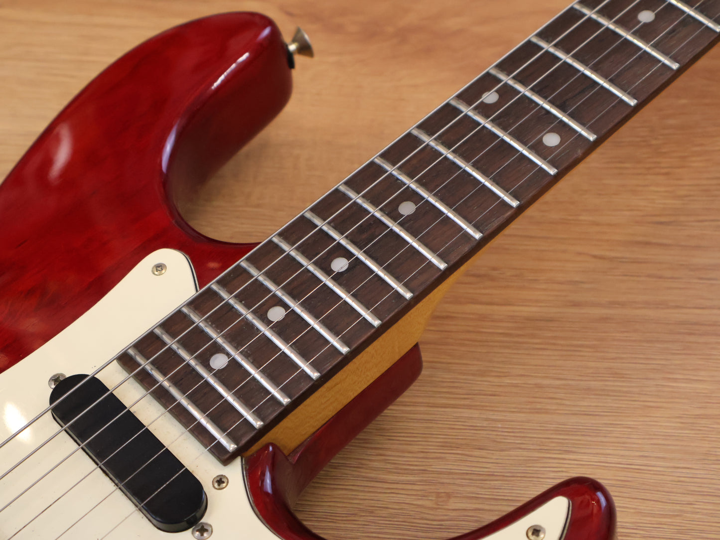 1995 Samick SSM-3 "Valley Arts Custom Pro Shop" Stratocaster (Transparent Red)