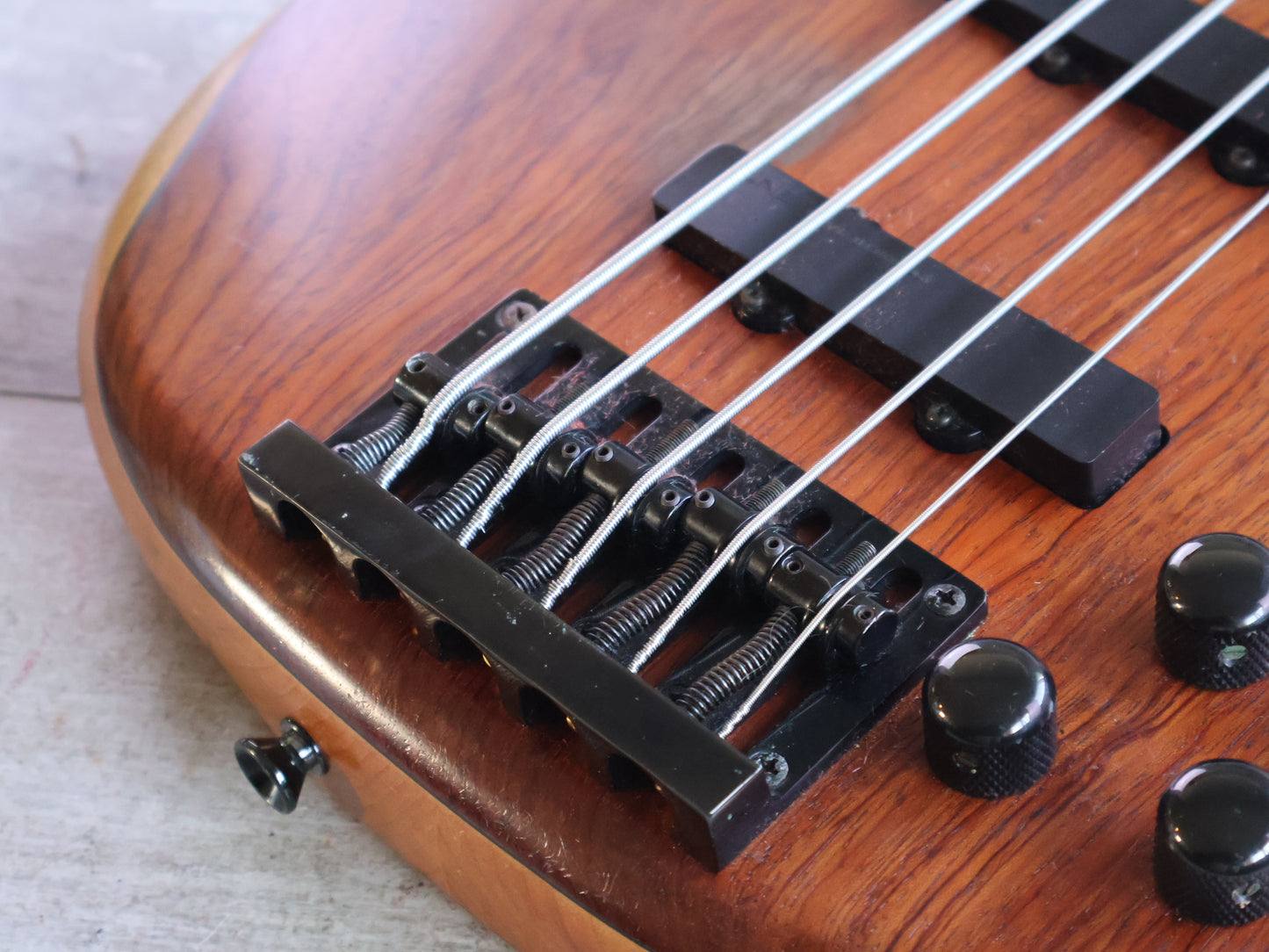 1980's TUNE "Bass Maniac" Japan TBC-5S 5-String 25-Fret Bass Guitar (Natural Stain)