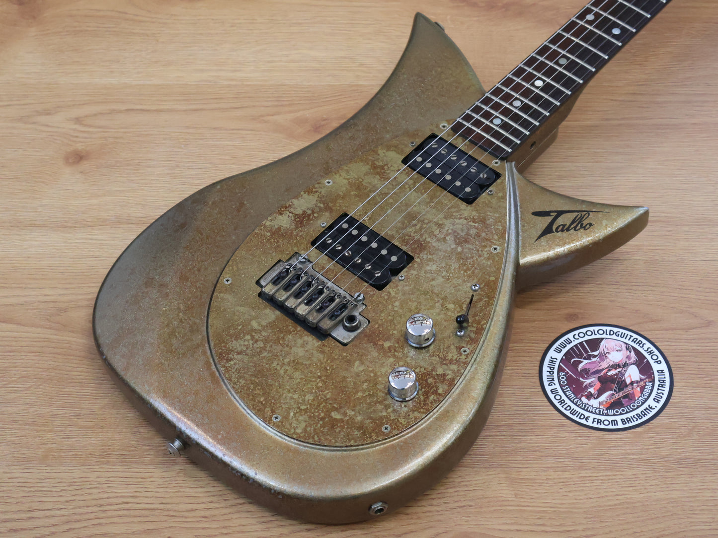 2000’s Tokai Japan Talbo Blazing Fire Cast Aluminium Electric Guitar (Rusted Bronze)