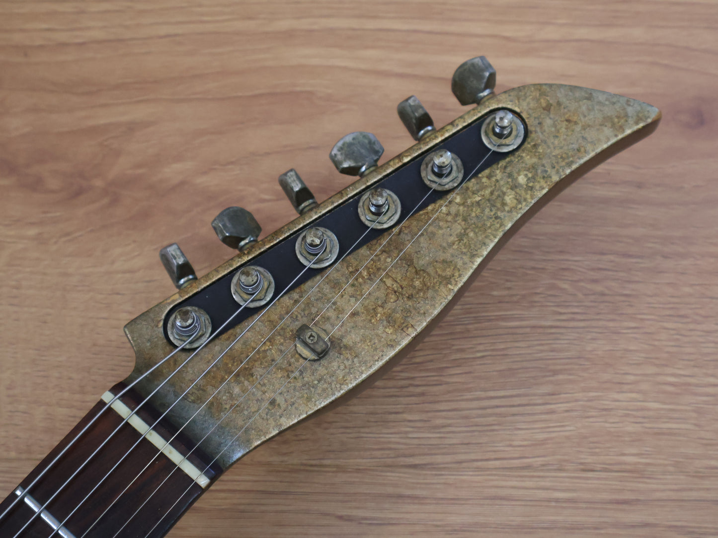 2000’s Tokai Japan Talbo Blazing Fire Cast Aluminium Electric Guitar (Rusted Bronze)