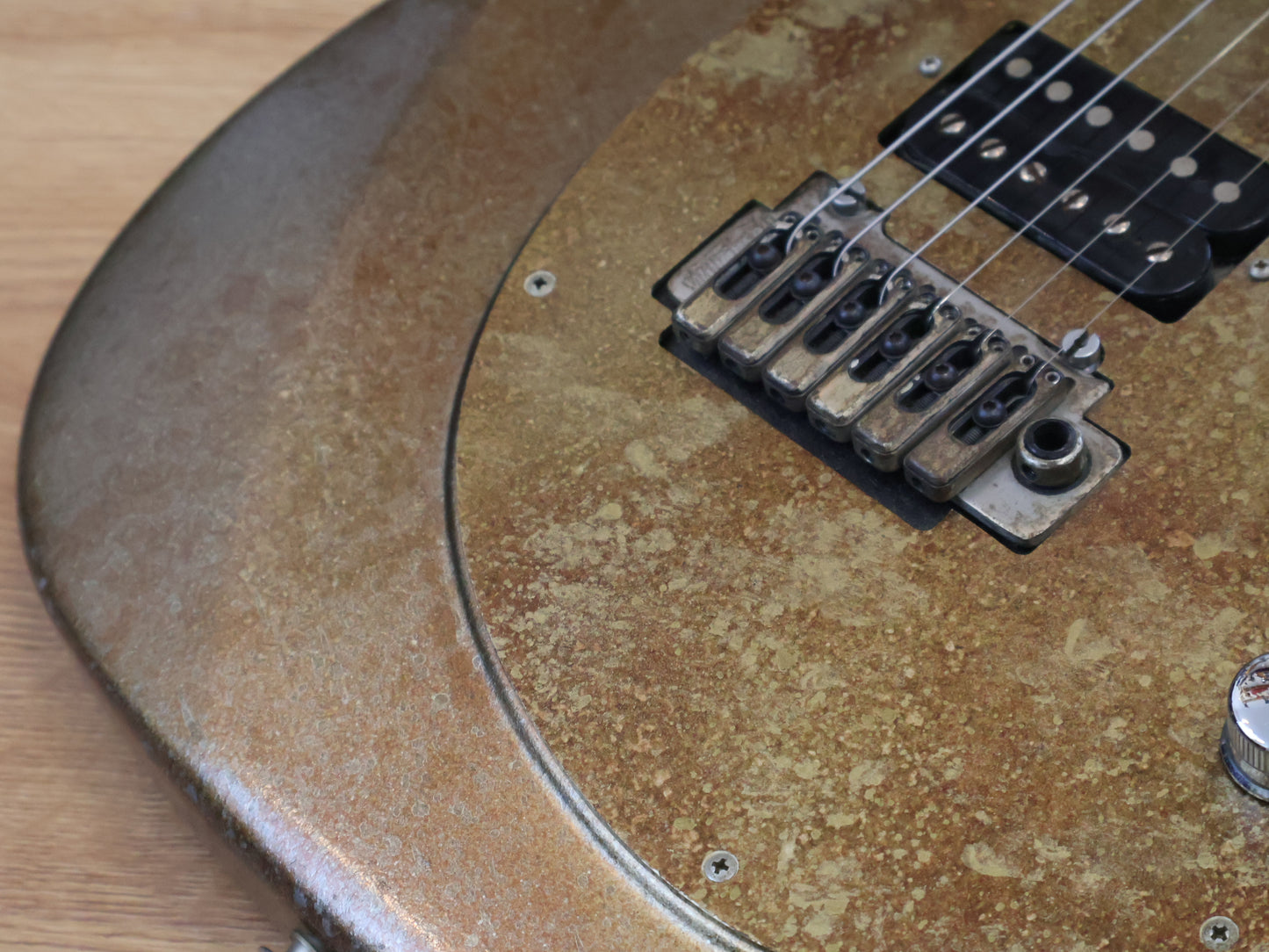 2000’s Tokai Japan Talbo Blazing Fire Cast Aluminium Electric Guitar (Rusted Bronze)