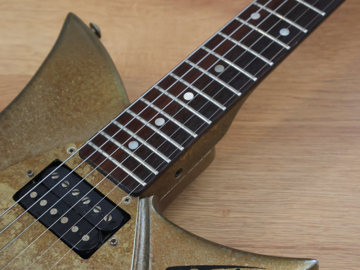 2000’s Tokai Japan Talbo Blazing Fire Cast Aluminium Electric Guitar (Rusted Bronze)