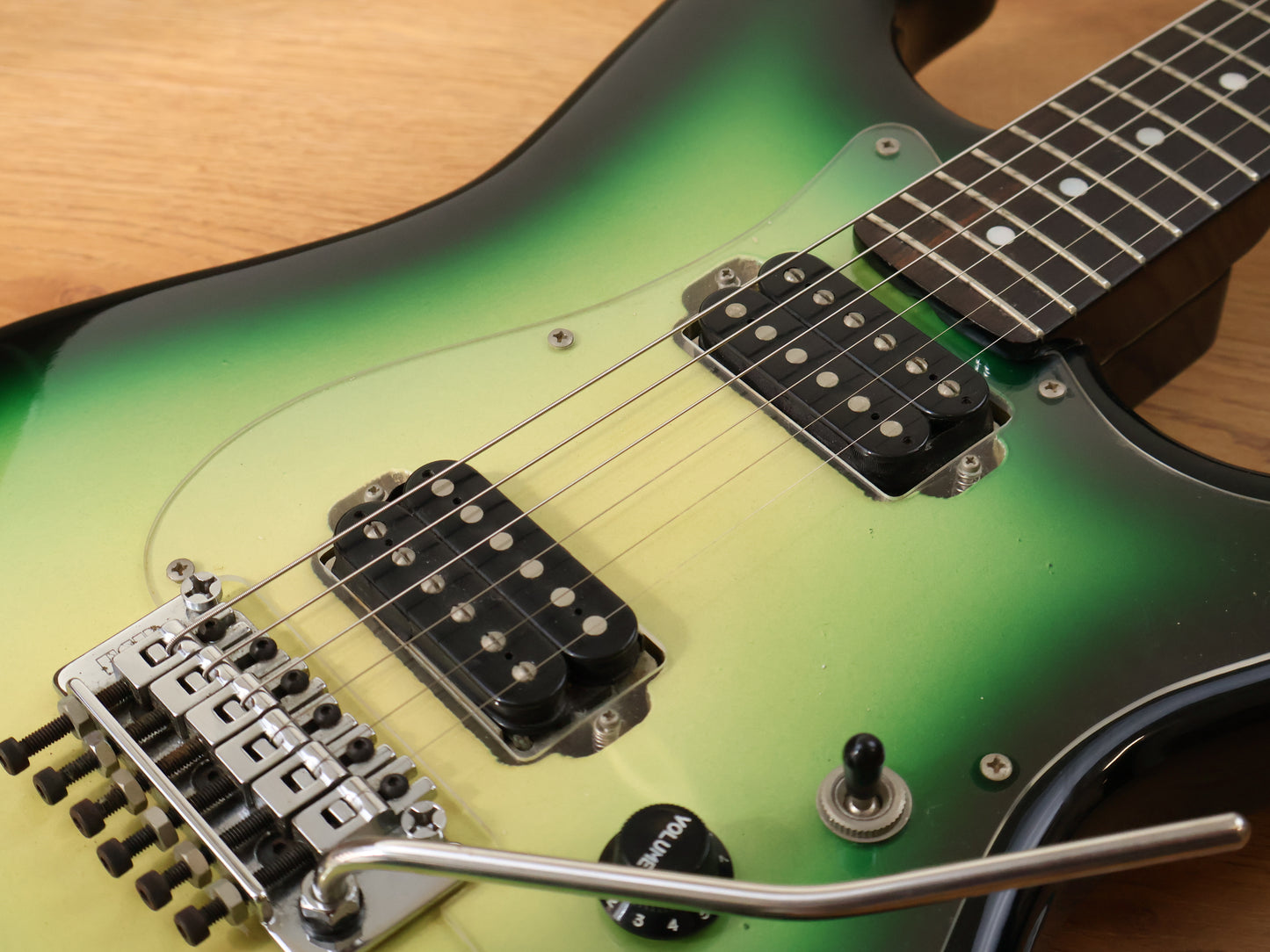 1970's Navigator by ESP Japan HH Stratocaster w/Floyd Rose (Green Burst)