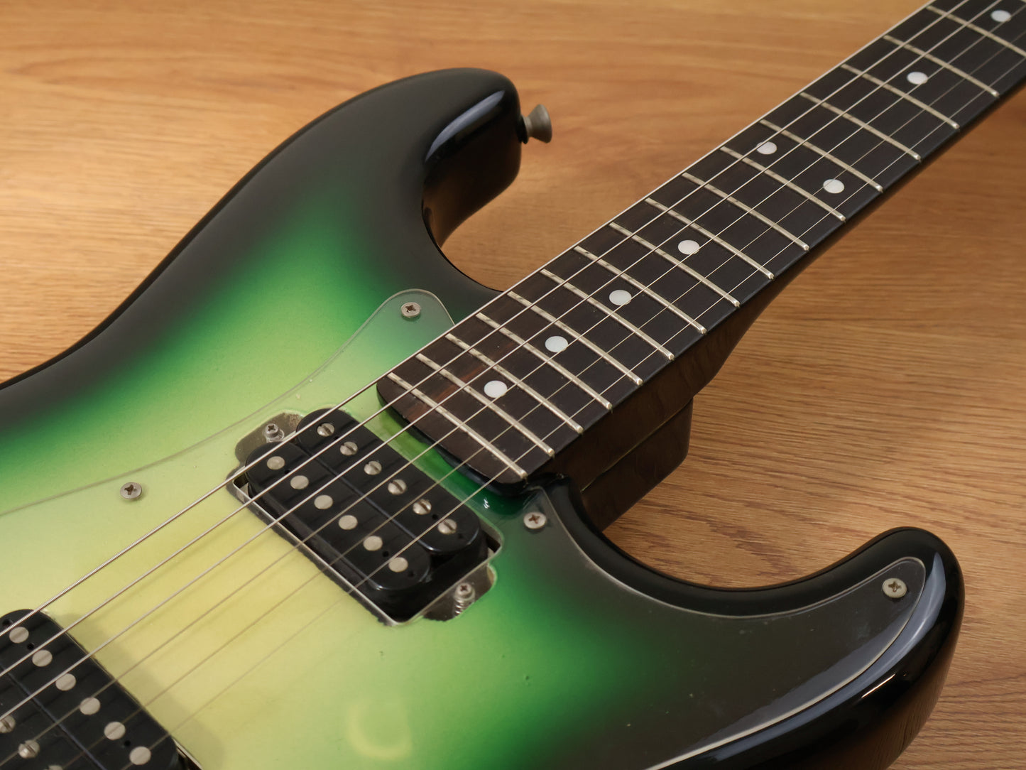 1970's Navigator by ESP Japan HH Stratocaster w/Floyd Rose (Green Burst)