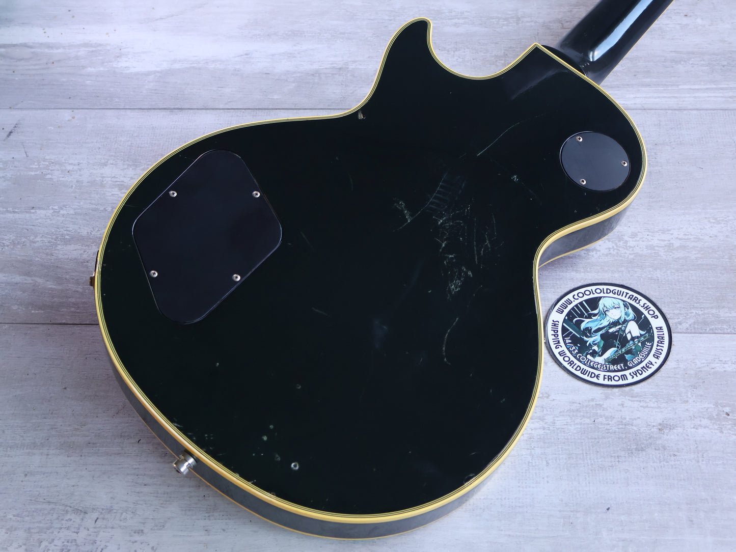 1983 Greco Japan EGC57-60 "Super Real" Les Paul Custom Black Beauty w/Kahler