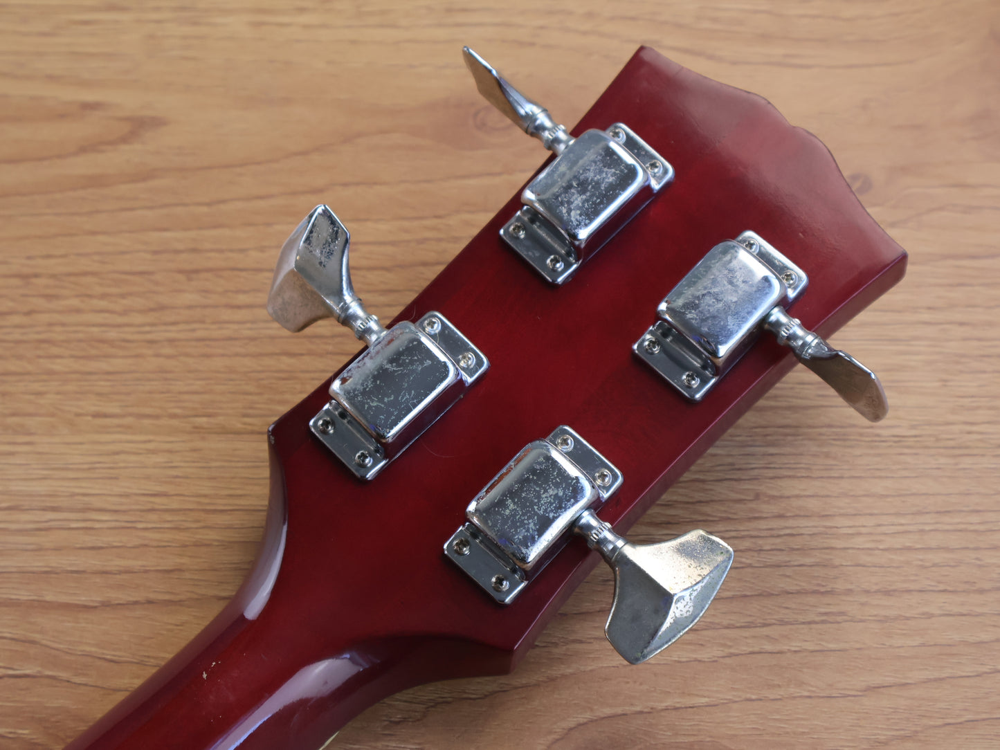 1976 Ganson Japan EB420 SG EB Double Cutaway Bass (Cherry Red)