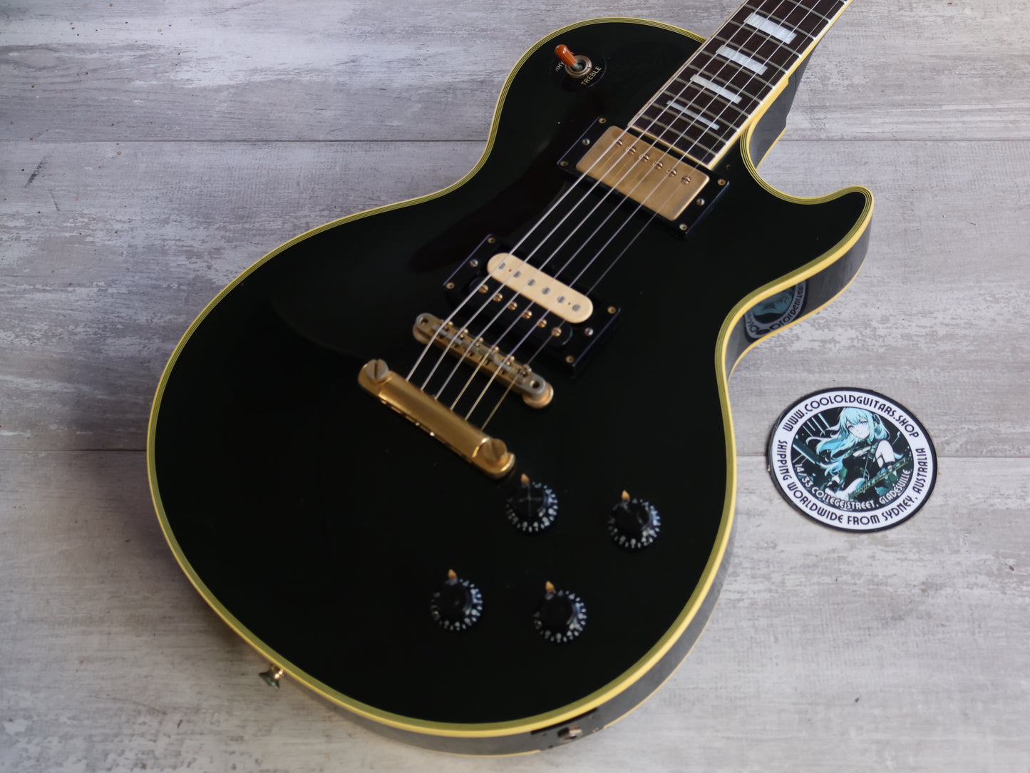 1983 Burny Japan RLC-60 Les Paul Custom (Ebony)