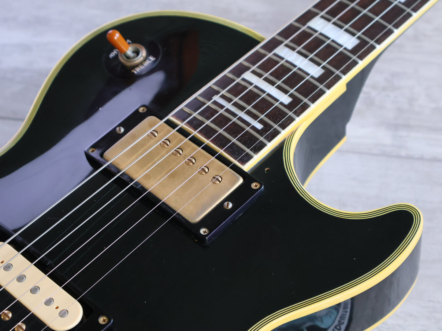 1983 Burny Japan RLC-60 Les Paul Custom (Ebony)