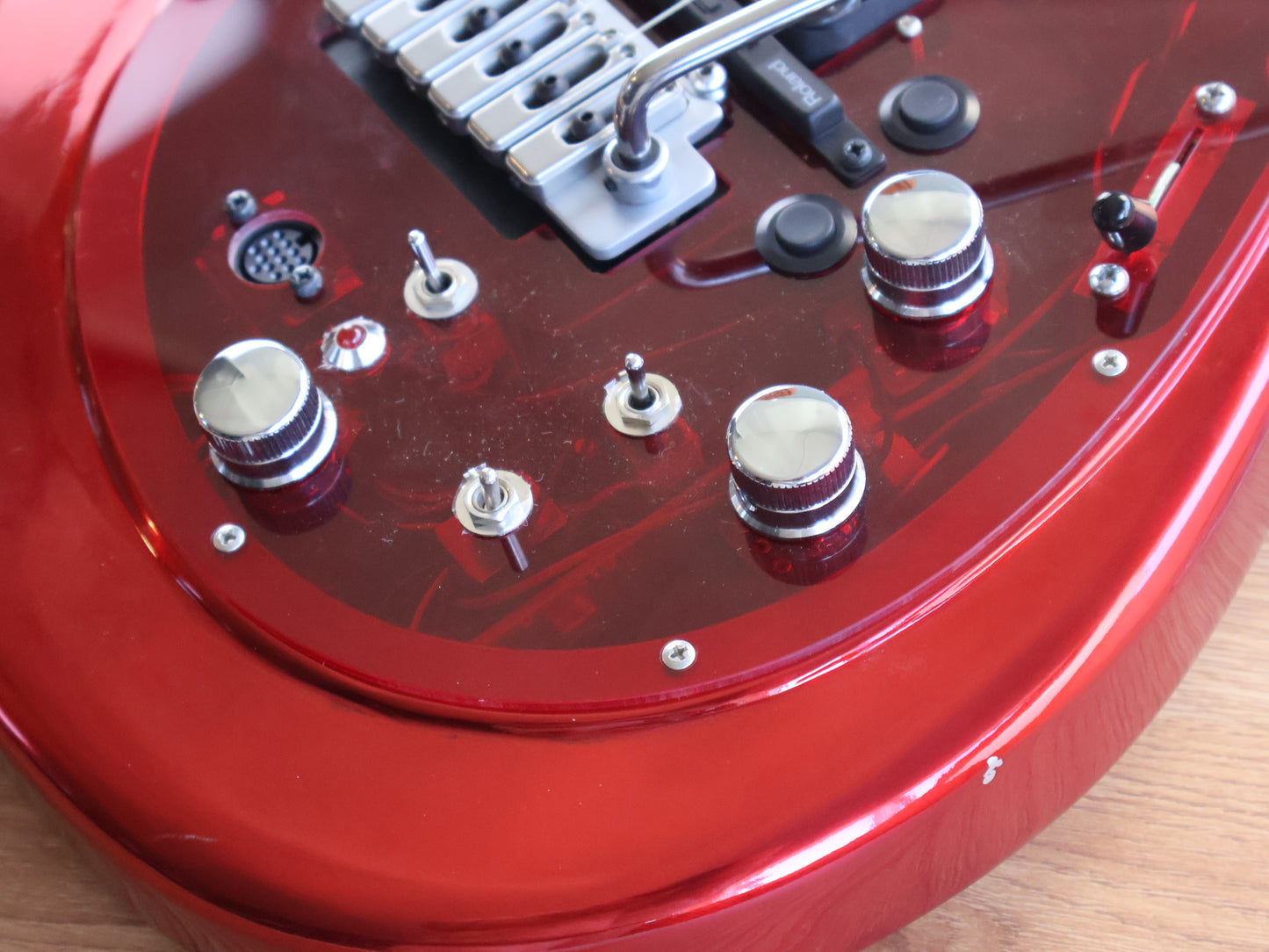 2017 Tokai Talbo "Secret Factory" Custom Build w/Sustainiac + Roland GK (Red)