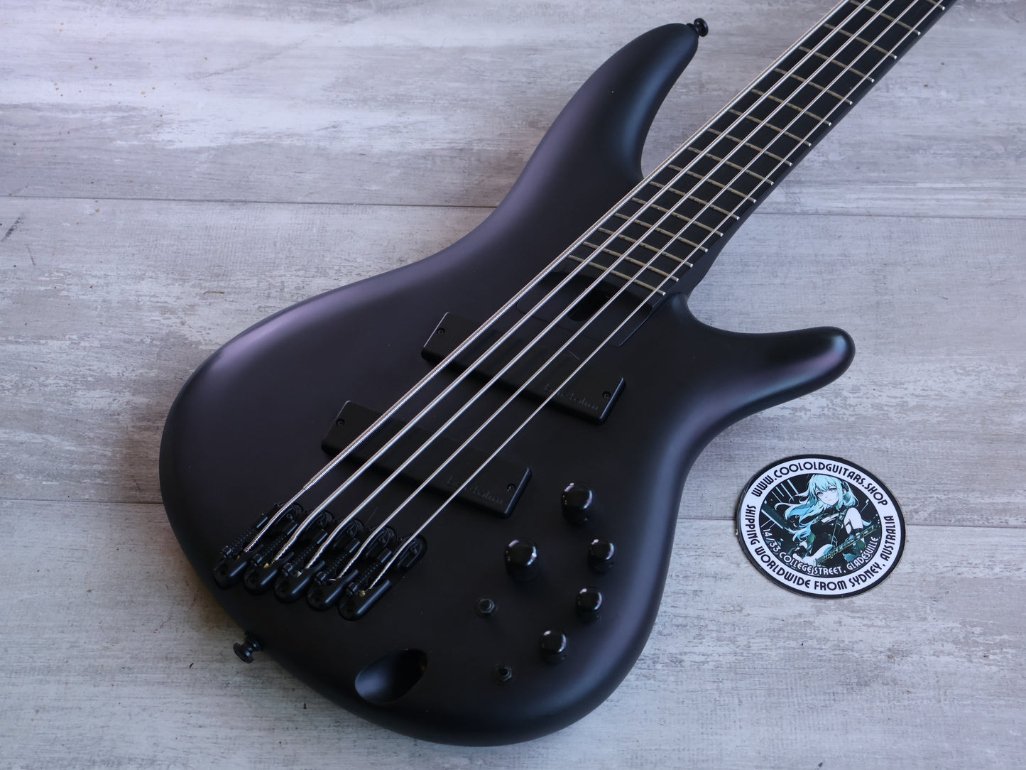 Ibanez SRMS625EX 5-String Multi-Scale Bass (Black Flat)