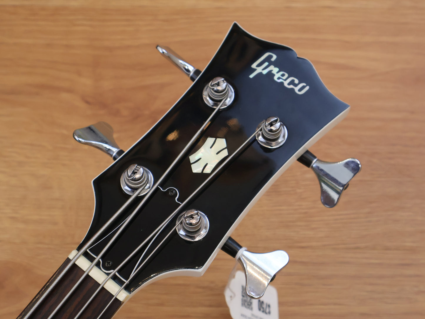 1987 Greco Japan TVB-45 Double Cutaway Medium Scale Bass (White)