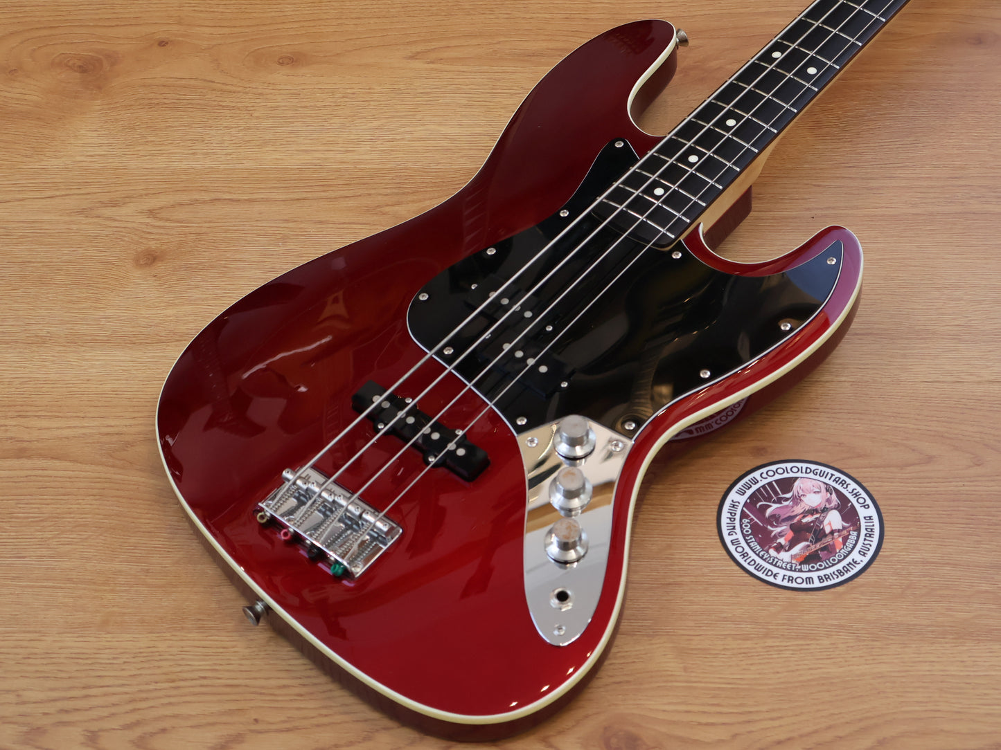 2012 Fender Japan Aerodyne PJ Jazz Bass (Old Candy Apple Red)
