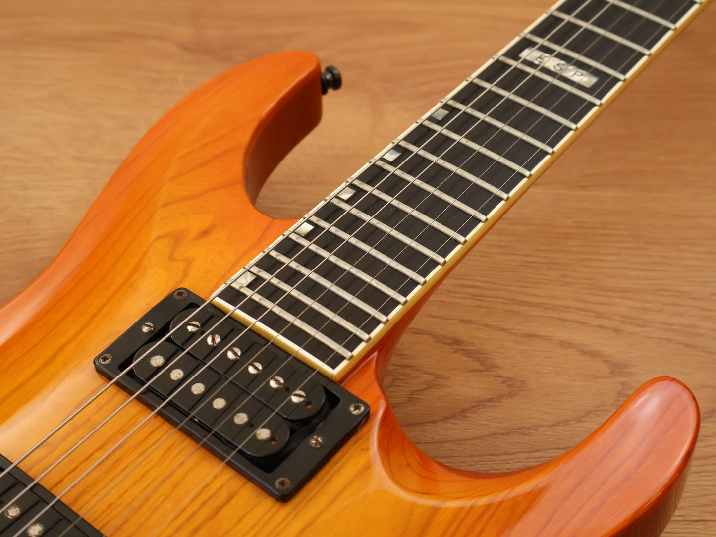 1987 ESP Japan Horizon-II FR Neckthrough Superstrat (Honey Amber)