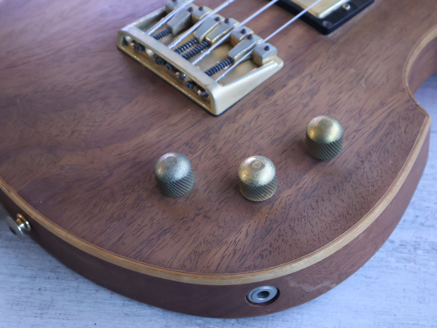 1990's Greco VBS-1200 Solid Body Violin Bass (Natural Mahogany)