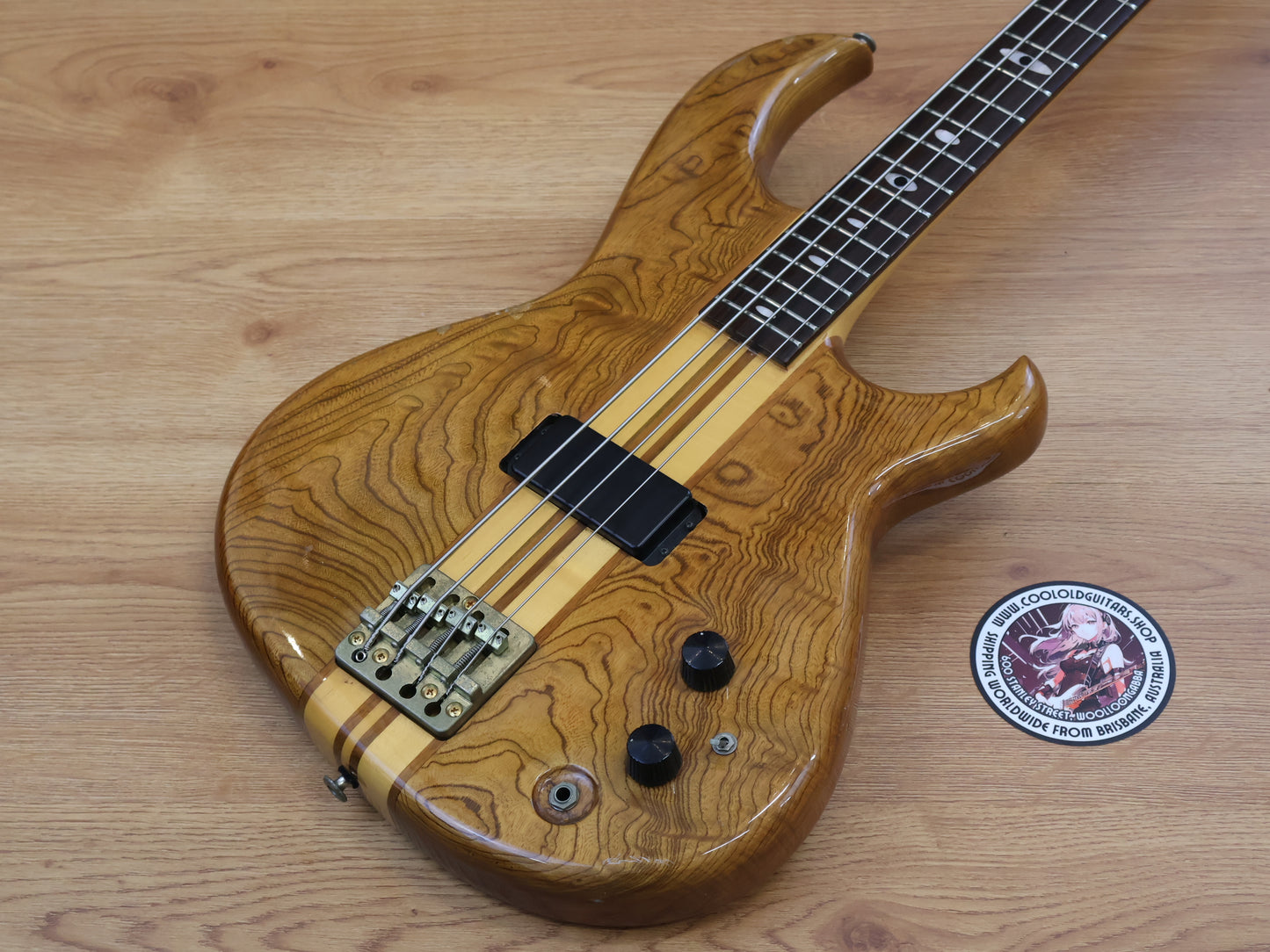1980 Aria Pro II Japan RSB-600 Neckthrough Electric Bass (Japan Brown)