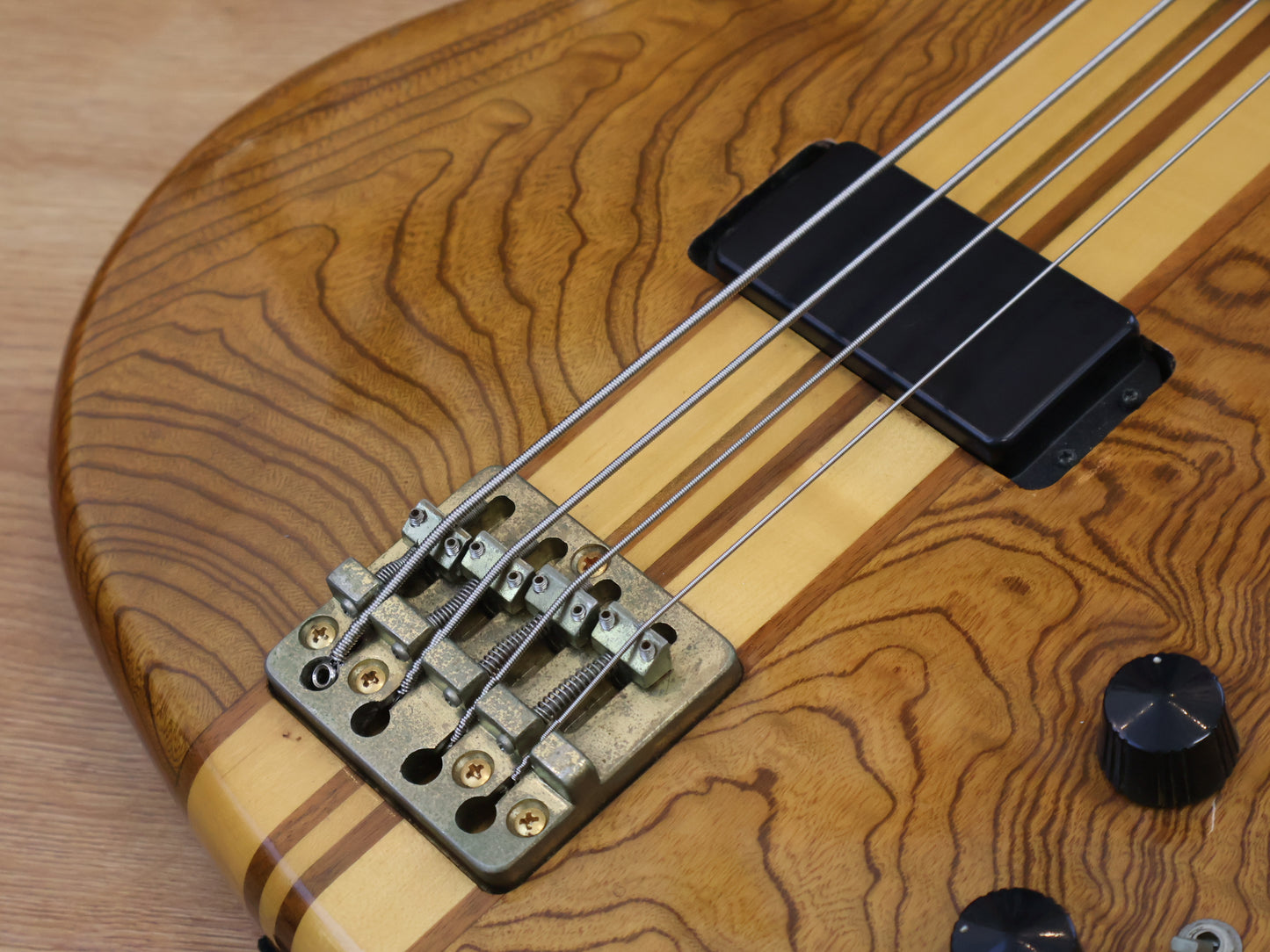 1980 Aria Pro II Japan RSB-600 Neckthrough Electric Bass (Japan Brown)
