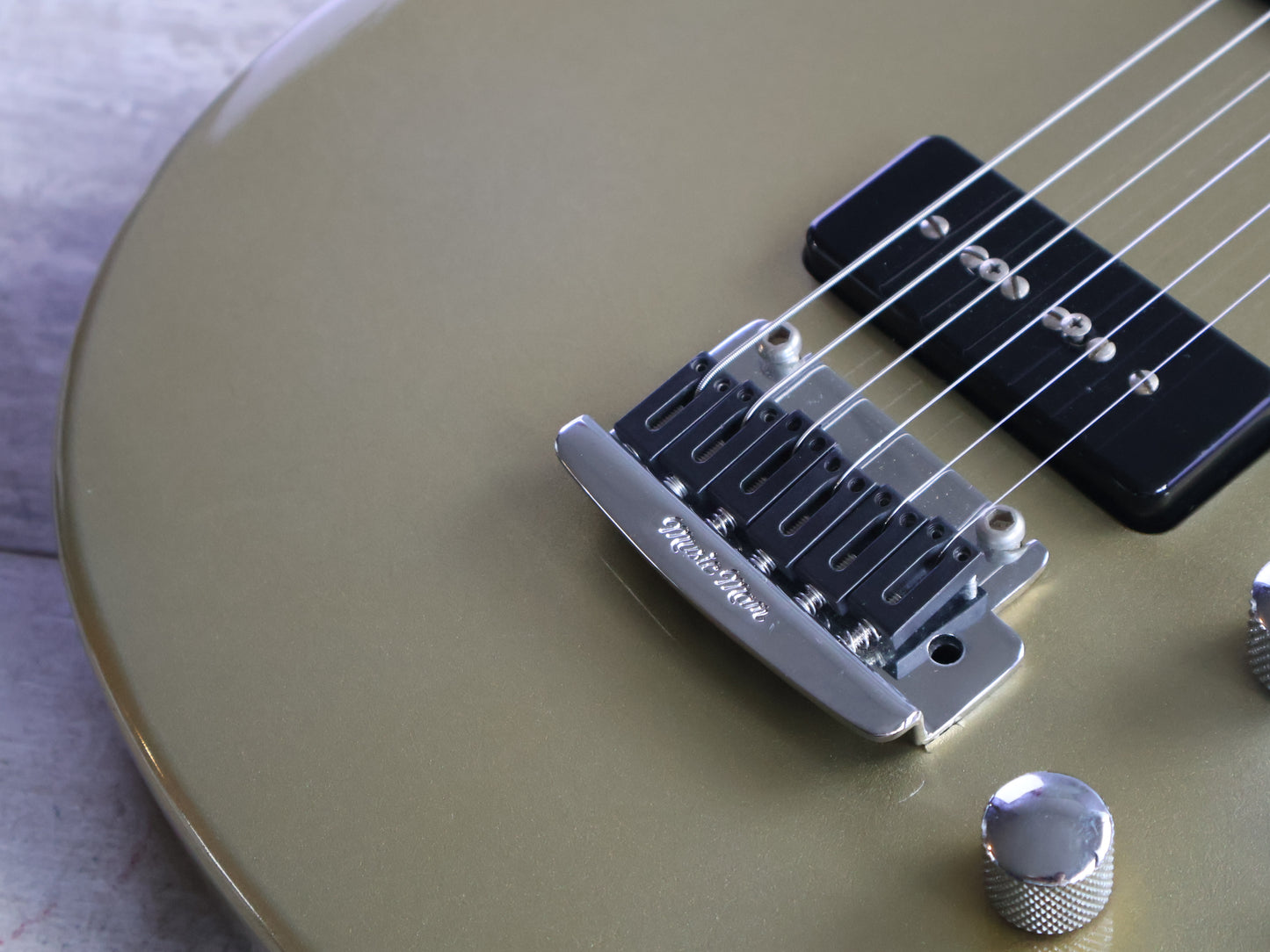 2004 Ernie Ball Music Man MM-90 Axis Sport w/P90's (Egyptian Smoke)