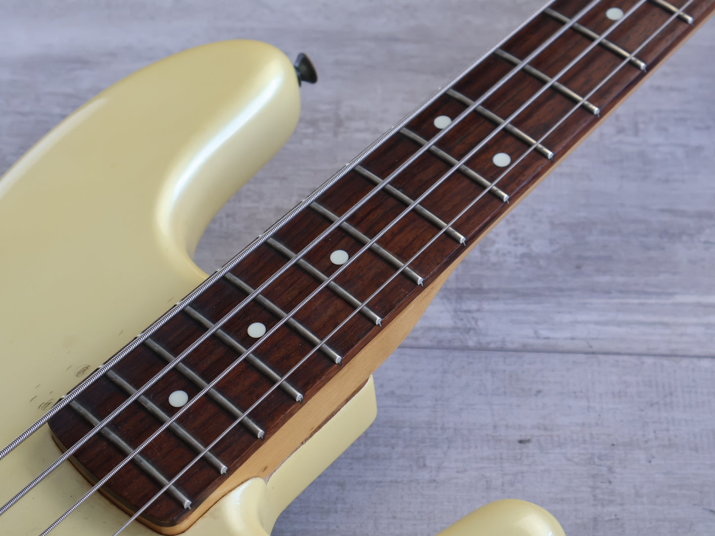 1987 Fender Japan "Jazz Bass Special" Duff McKagen Bass (Aged White)