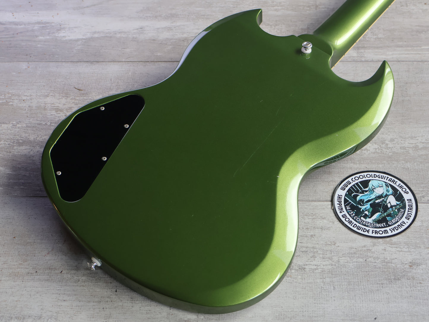 2016 Crews Maniac Sound KTR SG-02 SG Double Cutaway (Faded Pelham Blue)