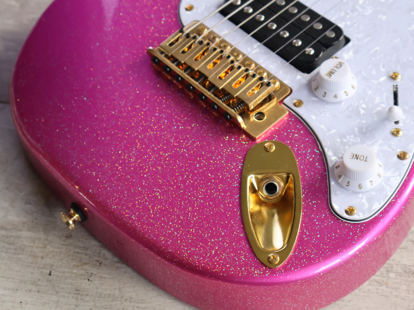 Grassroots (by ESP) G-SN7-68TO Omura Mini 7-String (Twinkle Pink)