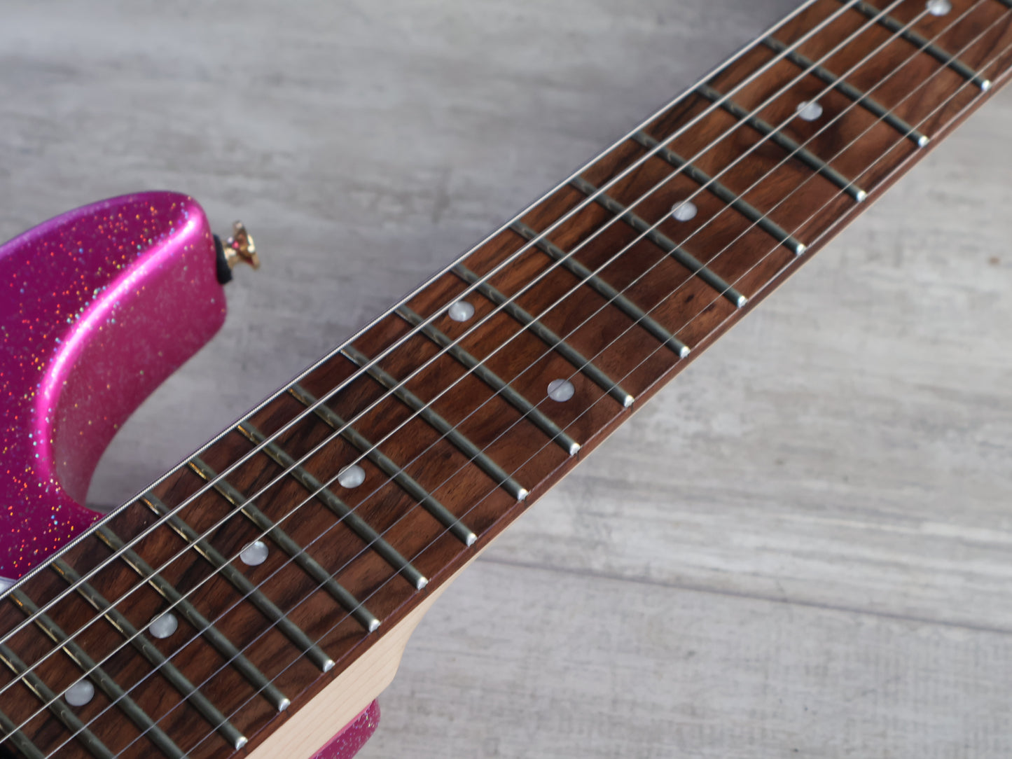 Grassroots (by ESP) G-SN7-68TO Omura Mini 7-String (Twinkle Pink)
