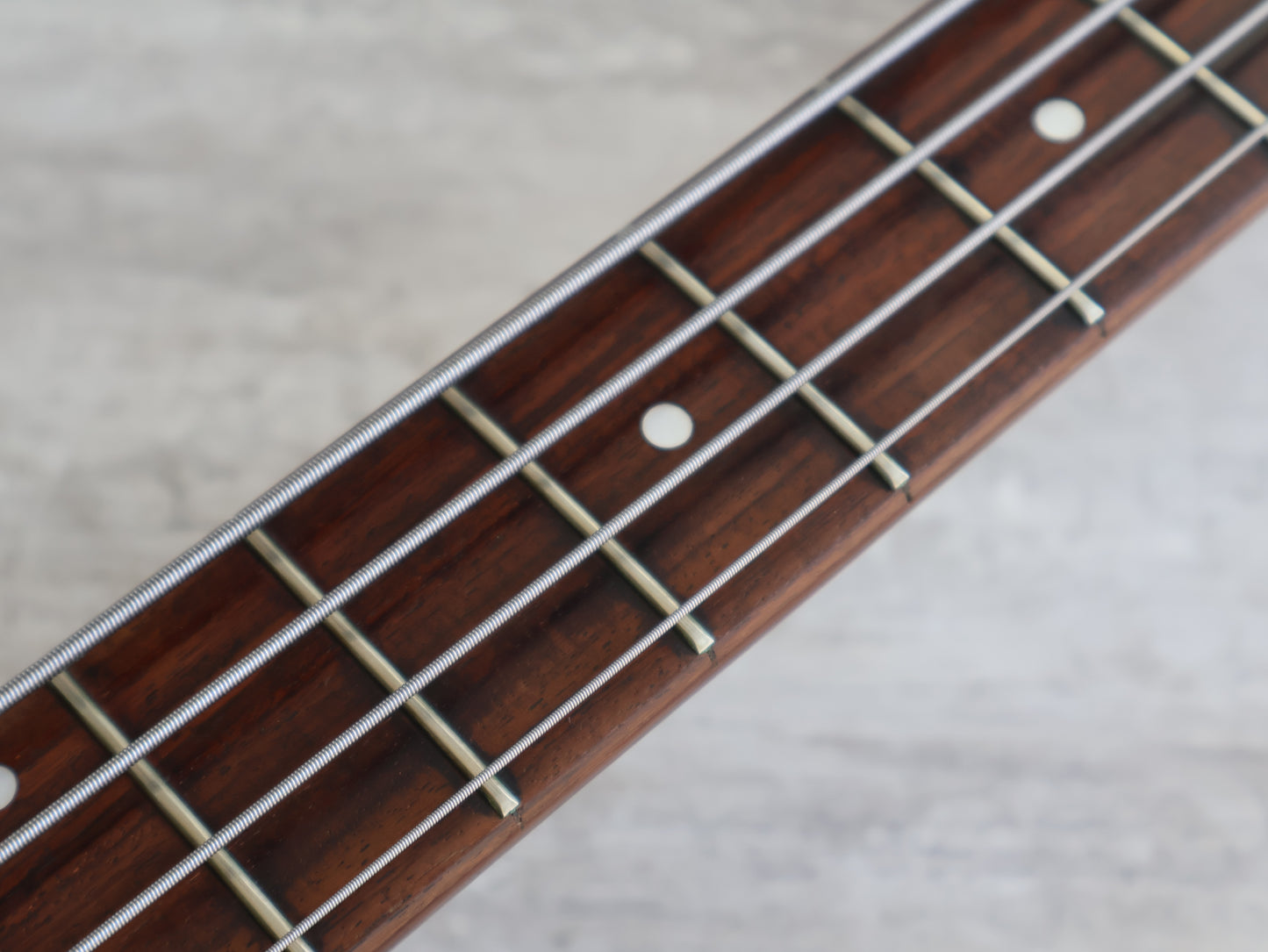 1975 Greco Japan TVB-600 Double Cutaway Les Paul Jr Bass (Cherry Red)