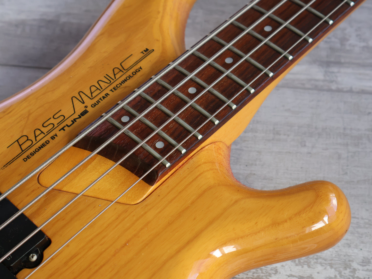 1980's TUNE "Bass Maniac" Japan TB-01 Bass w/EMG's (Natural)