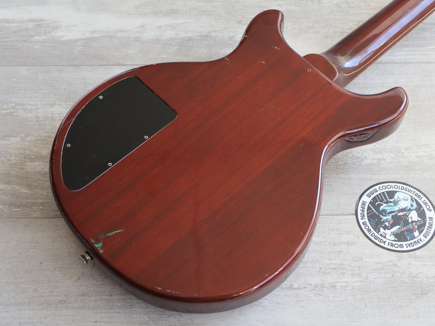 1975 Greco Japan TVB-600 Double Cutaway Les Paul Jr Bass (Cherry Red)