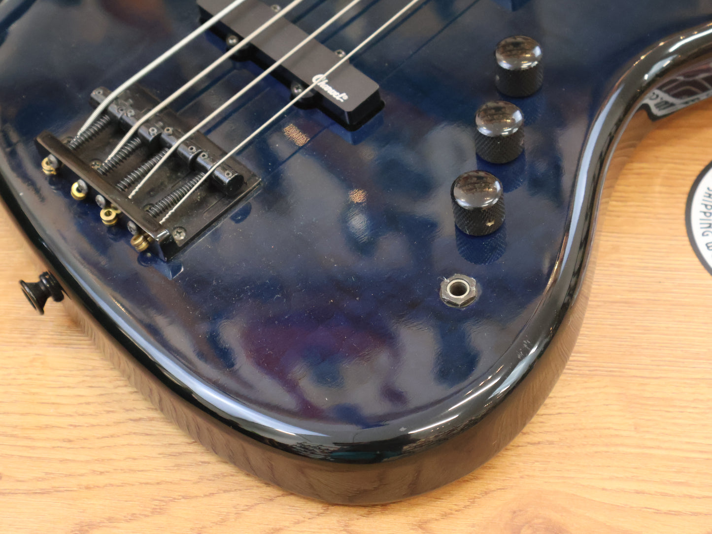 1990's Charvel Japan Active Jazz Bass (Transparent Blue)
