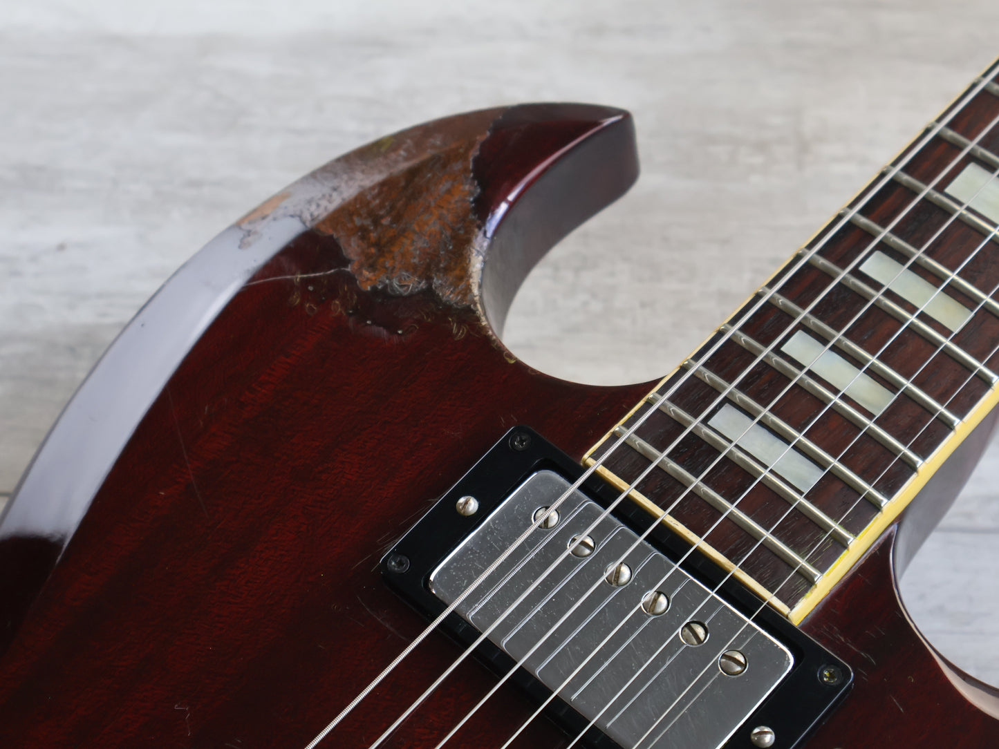 1981 Greco Japan SS-600 70's Reissue SG Standard (Wine Red)