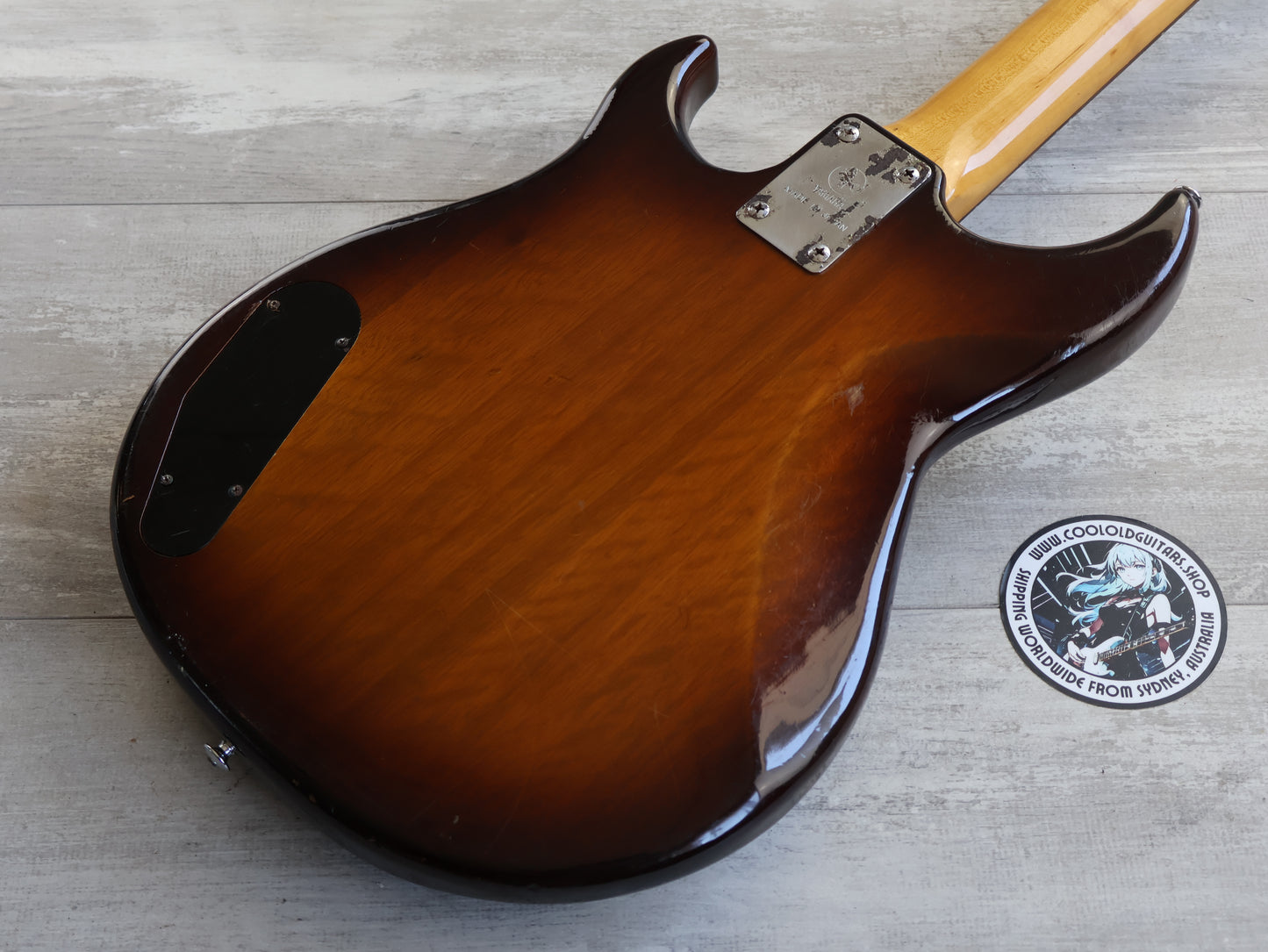 1983 Yamaha Japan BBVIS Defretted/Fretless Medium Scale Broad Bass (Brown Sunburst)