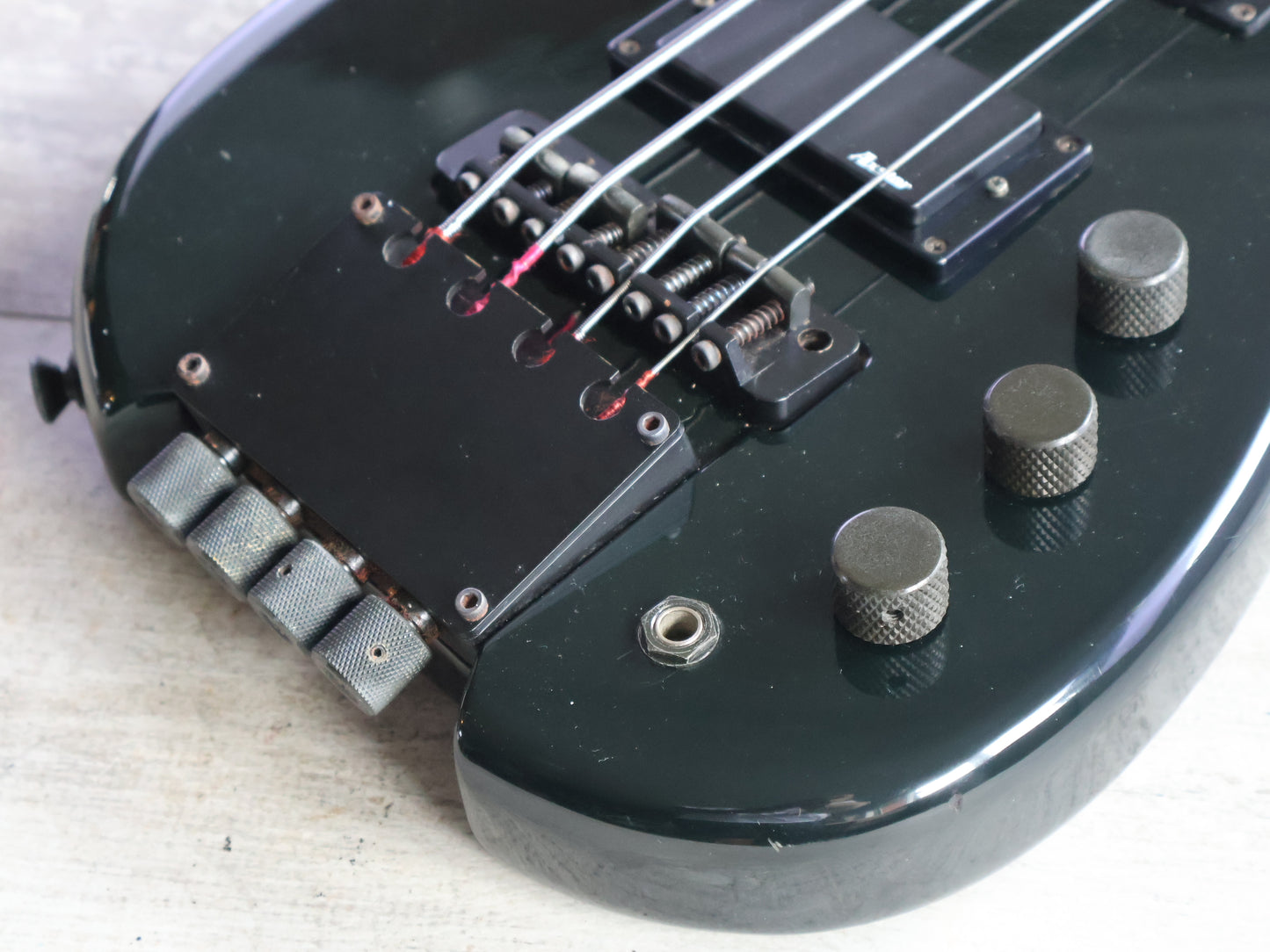1985 Ibanez Japan Axstar AXB50 Headless Bass Guitar (Black)