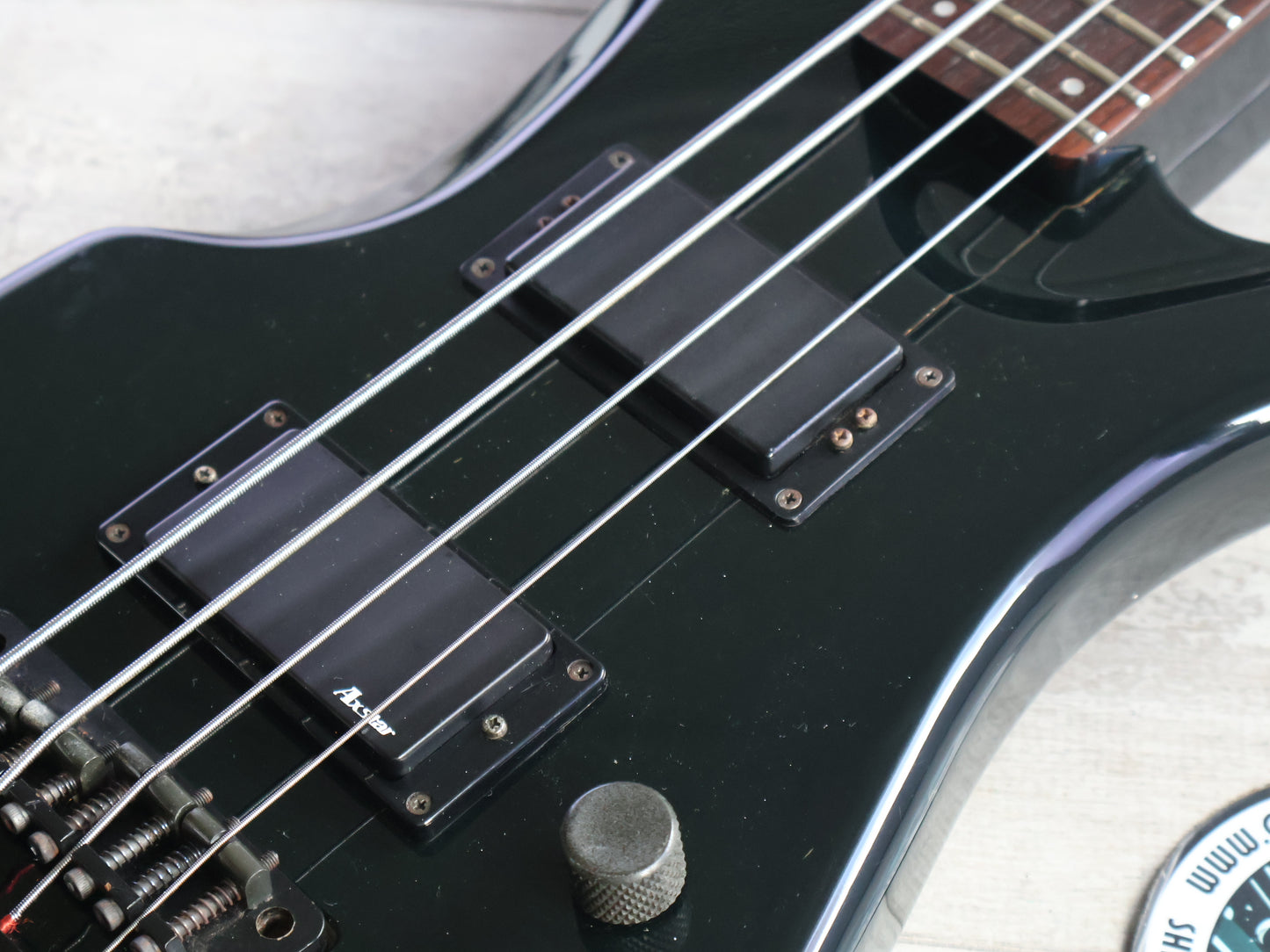1985 Ibanez Japan Axstar AXB50 Headless Bass Guitar (Black)