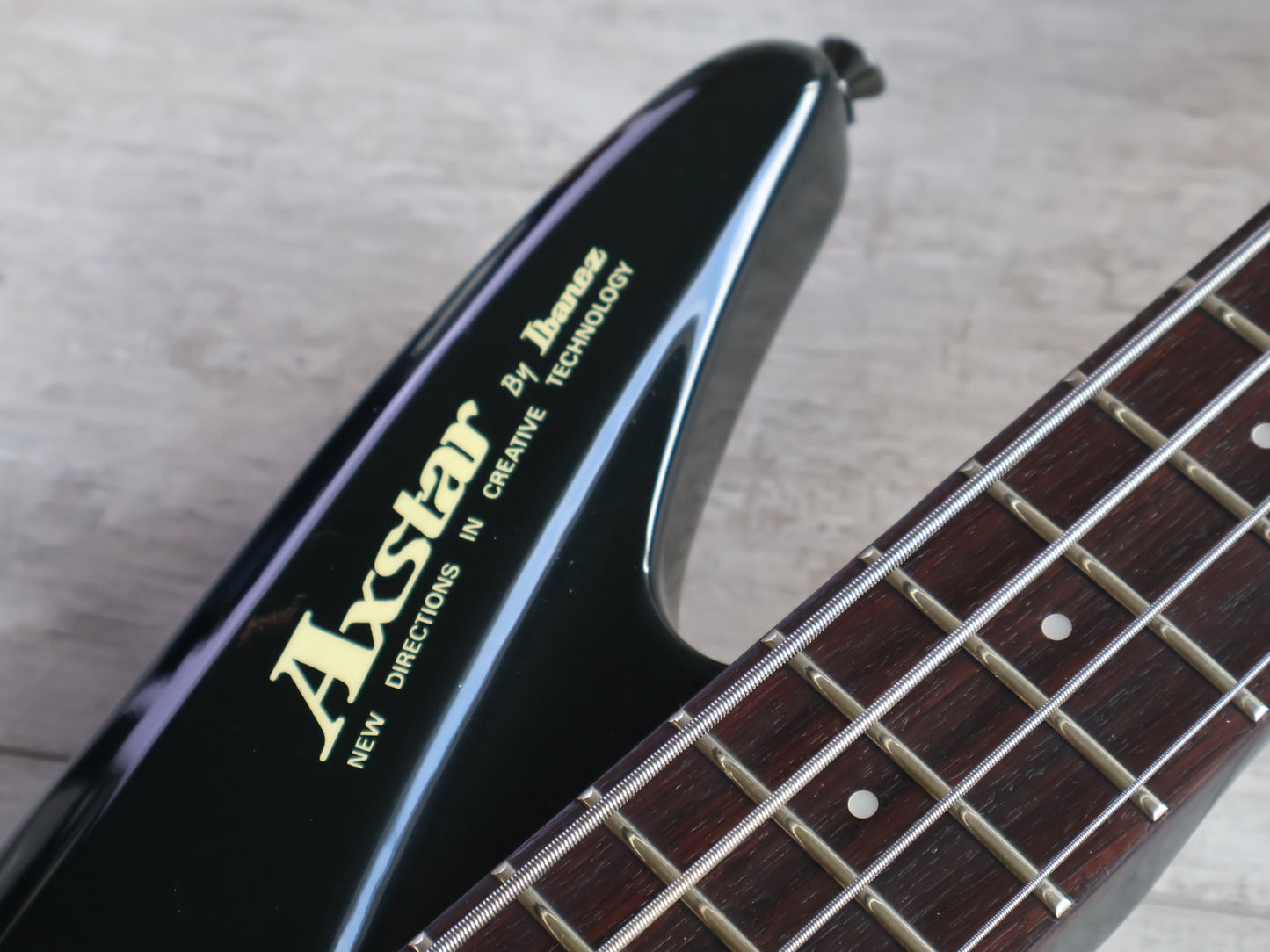 1985 Ibanez Japan Axstar AXB50 Headless Bass Guitar (Black)