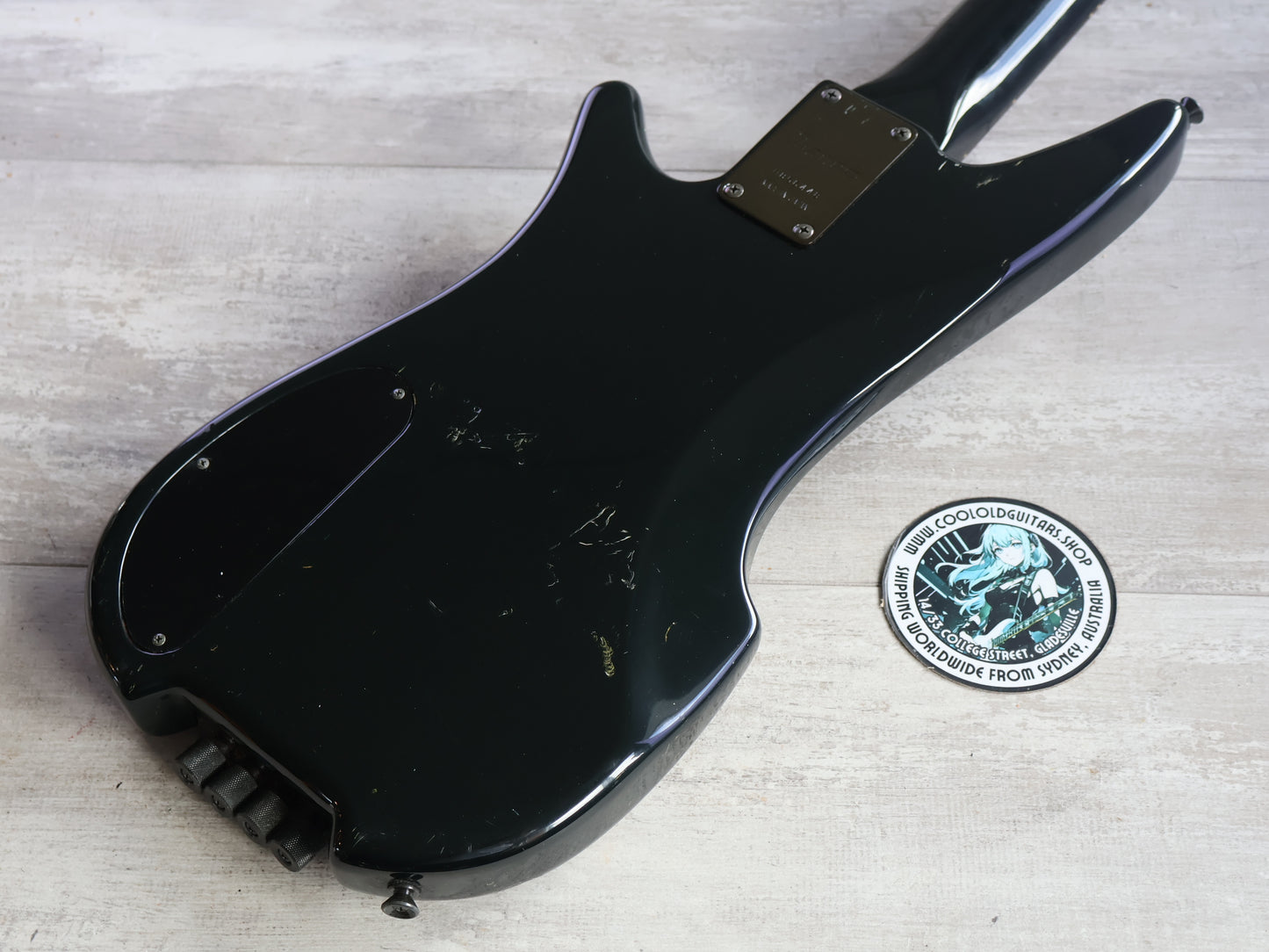 1985 Ibanez Japan Axstar AXB50 Headless Bass Guitar (Black)