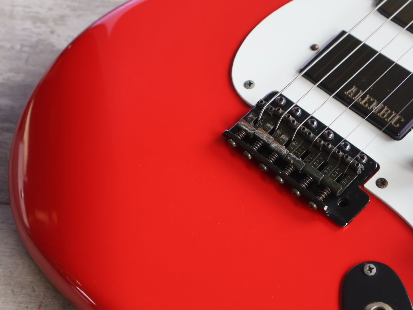 1990's ESP Japan (Tokyo Workshop) Stratocaster w/Alembic (Fiesta Red)